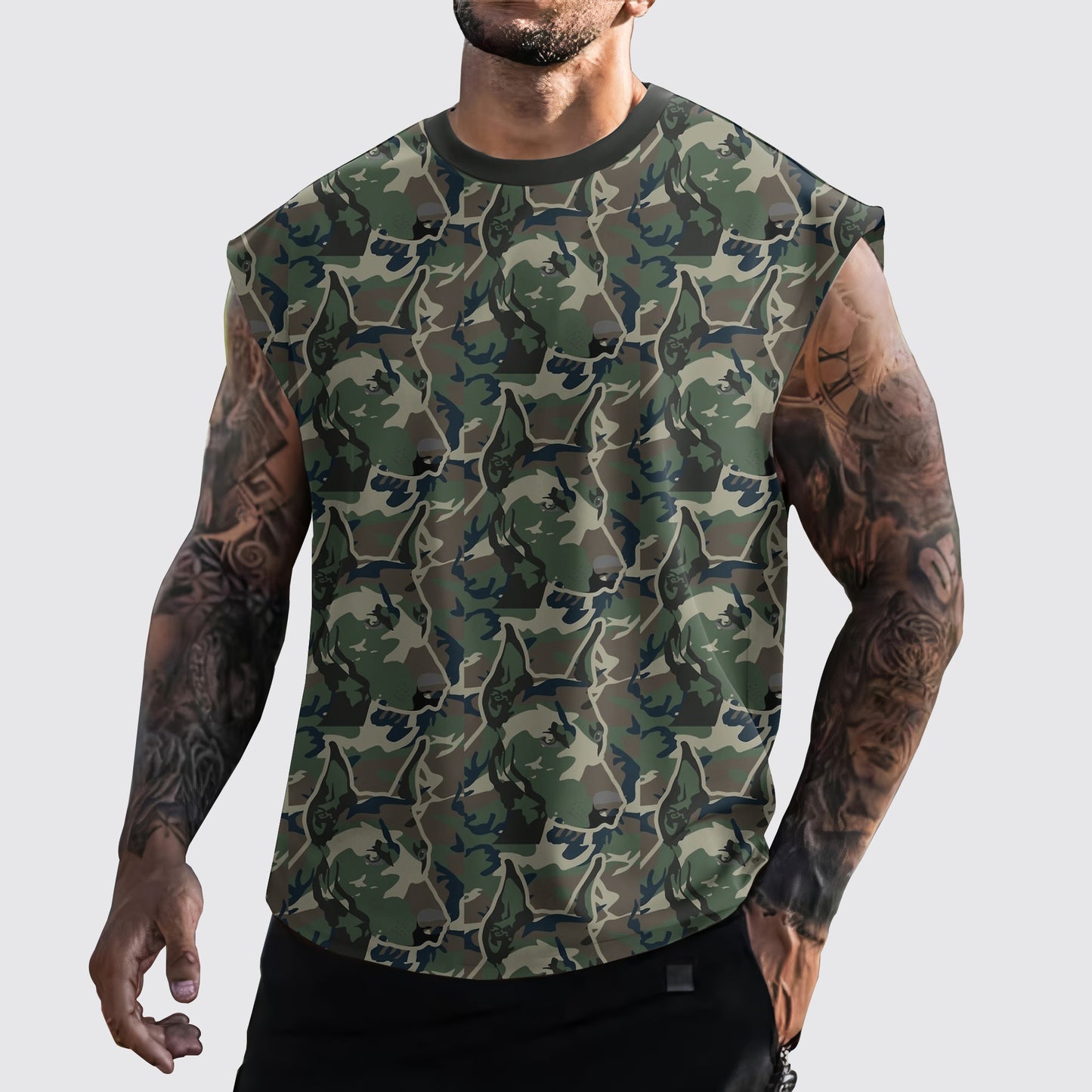 Urban Camo Cut-Off Tank- AA06433