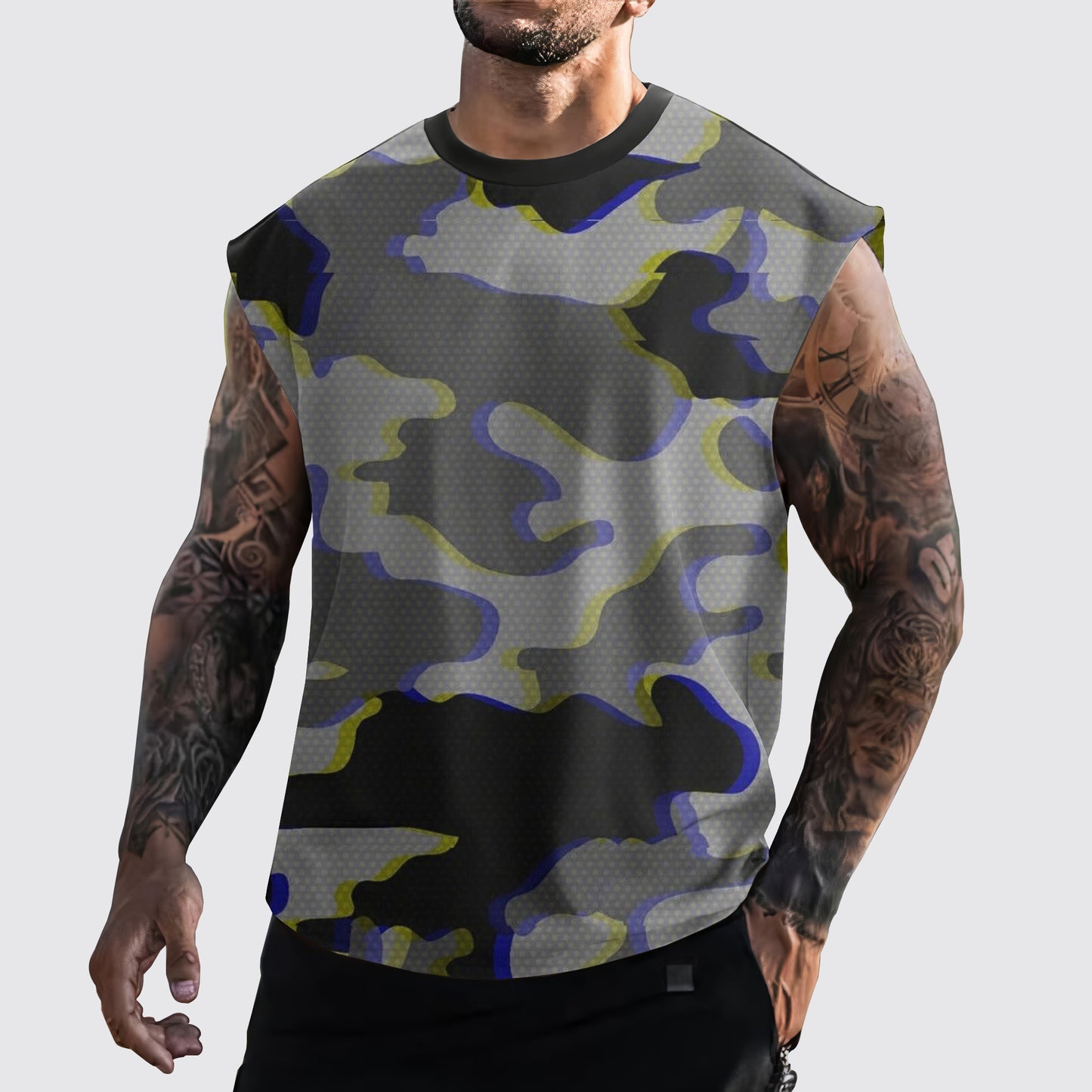 Urban Camo Cut-Off Tank- AA06441