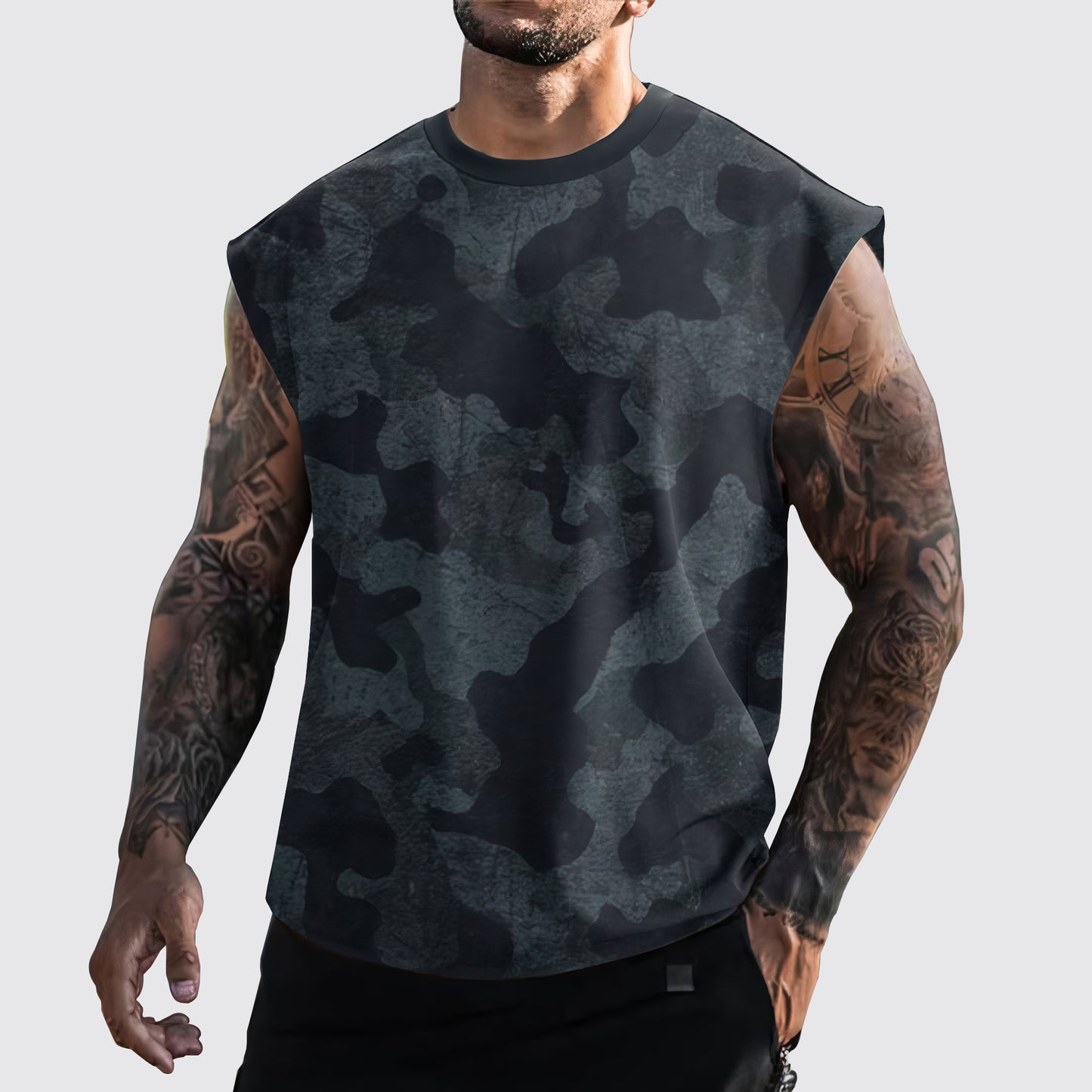 Urban Camo Cut-Off Tank- AA06445