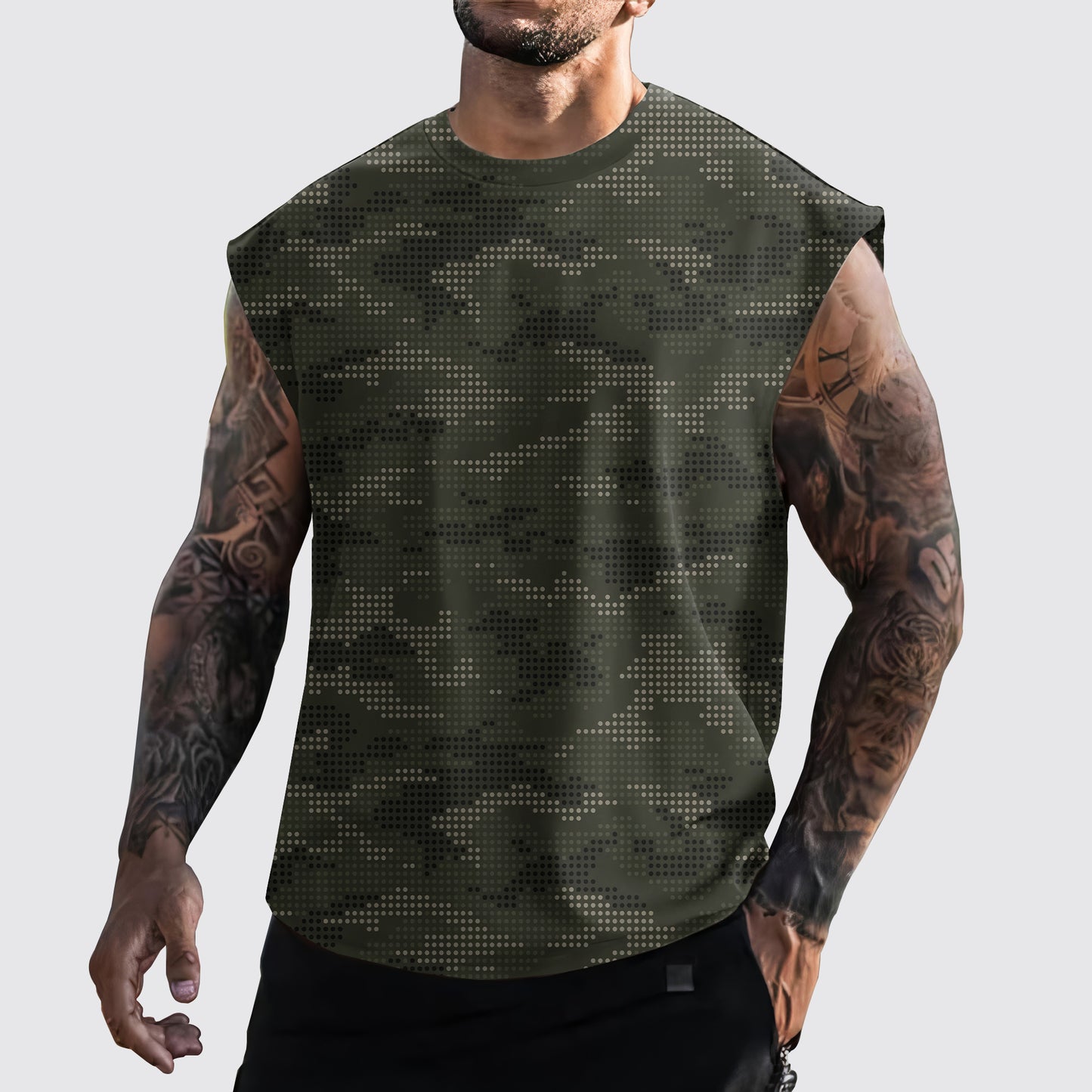 Urban Camo Cut-Off Tank- AA06452