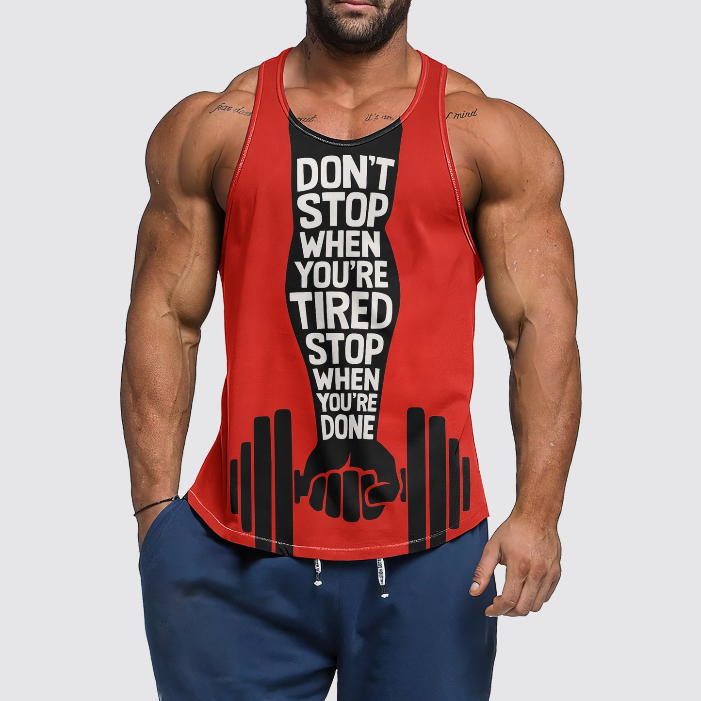 Ultimate Gym Tank Top for Men: Stay Cool and Comfy During Intense Workouts- AA06480