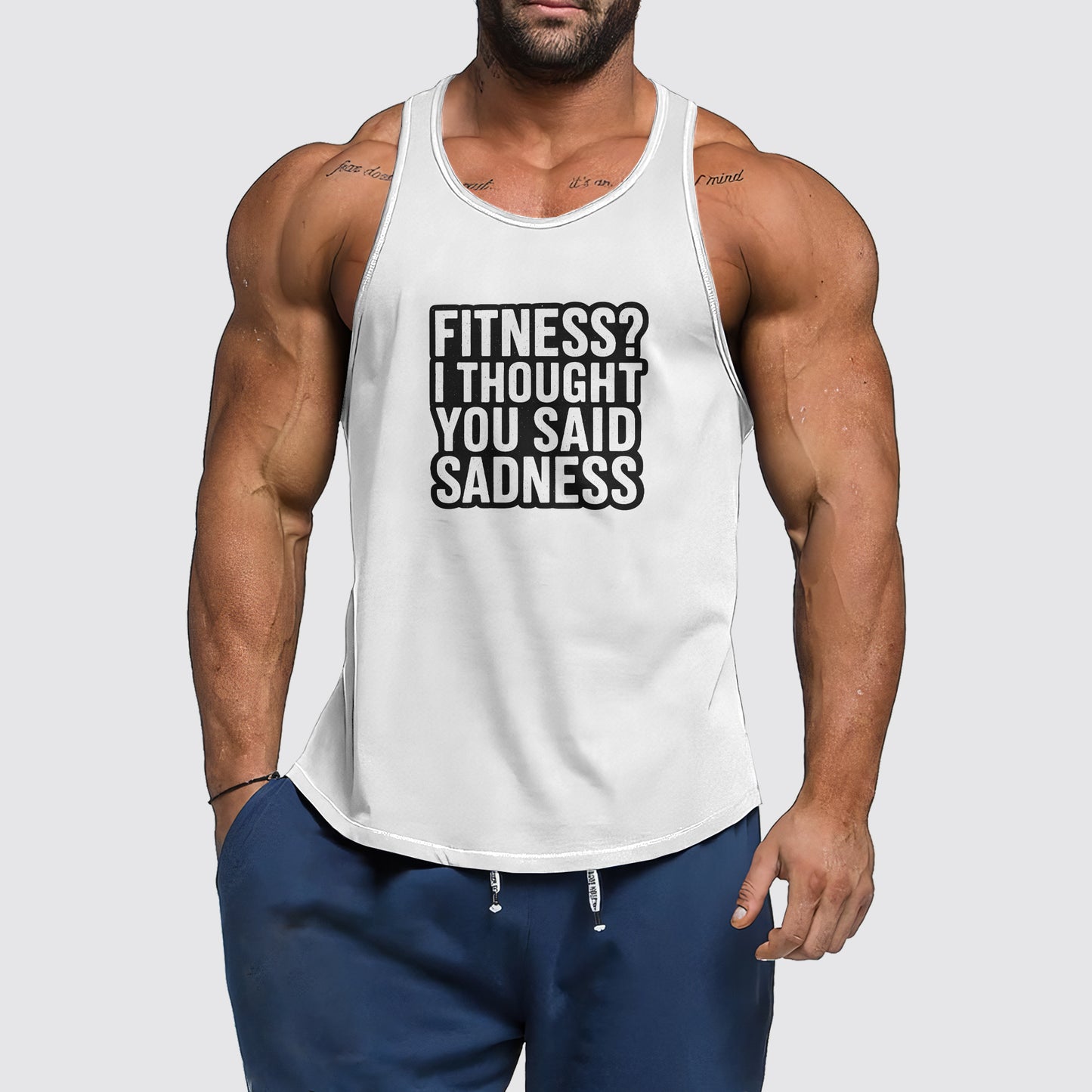 Ultimate Gym Tank Top for Men: Stay Cool and Comfy During Intense Workouts- AA06502