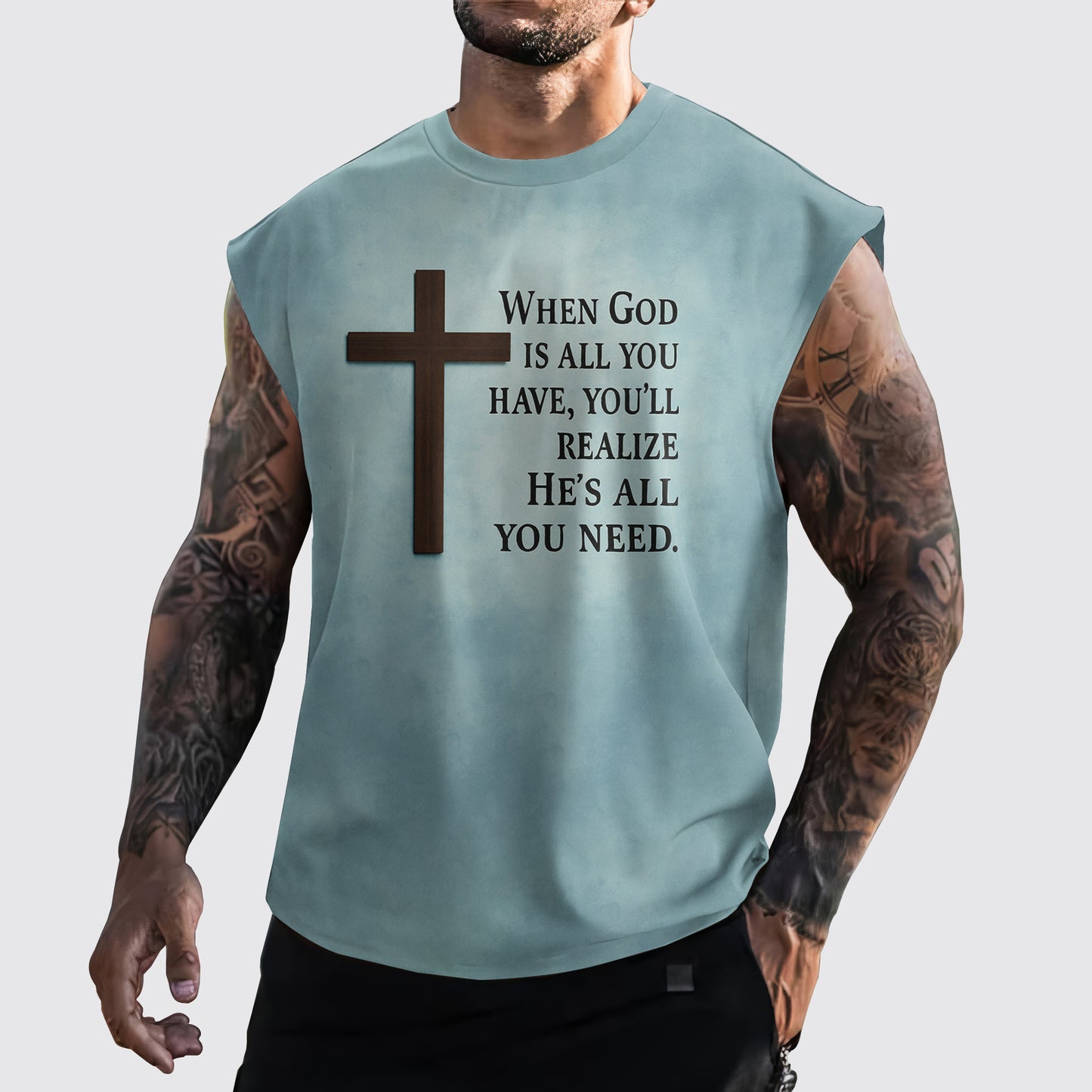 Jesus Forever Cut-Off Tank- AA06745