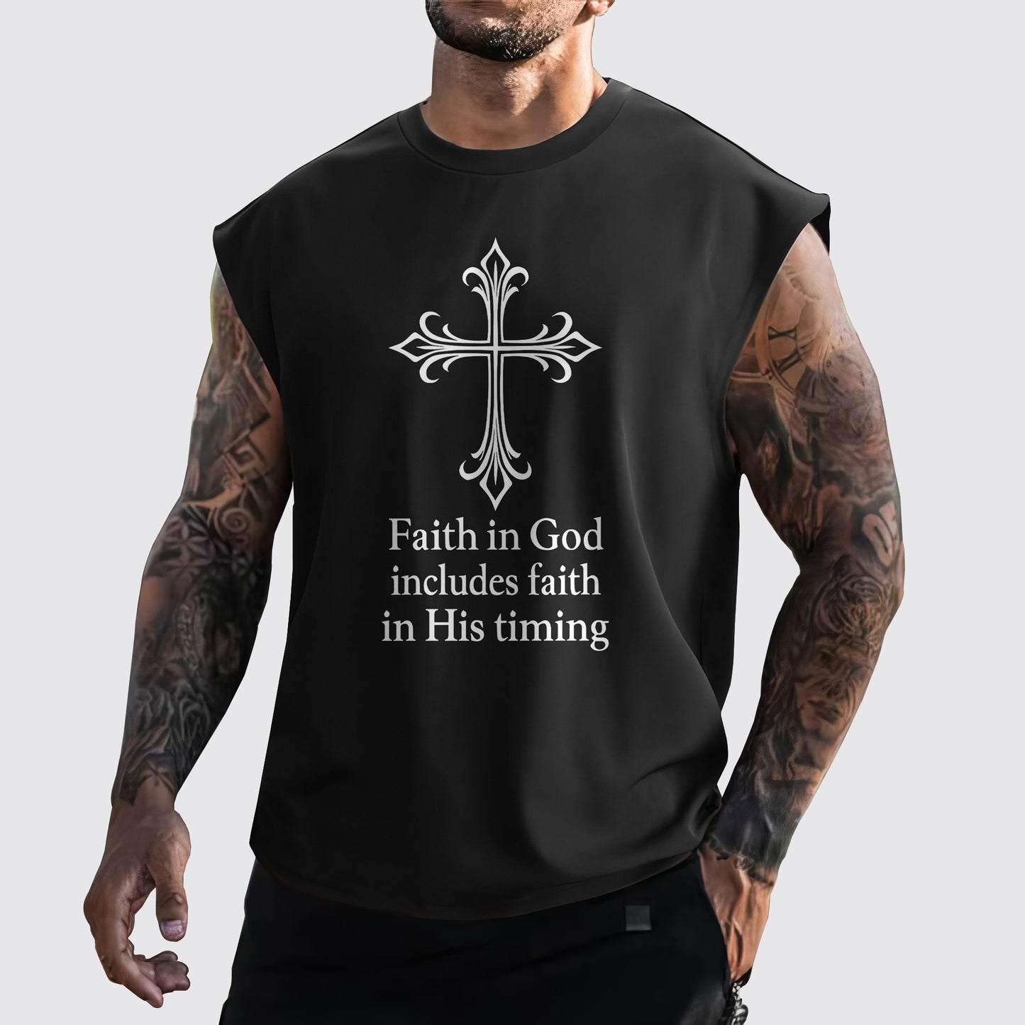 Jesus Forever Cut-Off Tank- AA06746