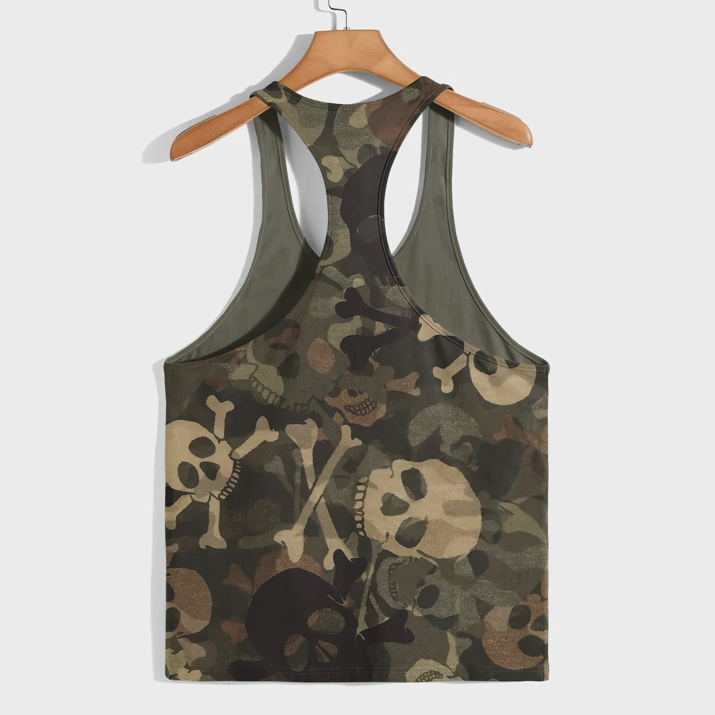 Camo Racerback Tank Top – Tactical Strength for Bodybuilders- AA07078