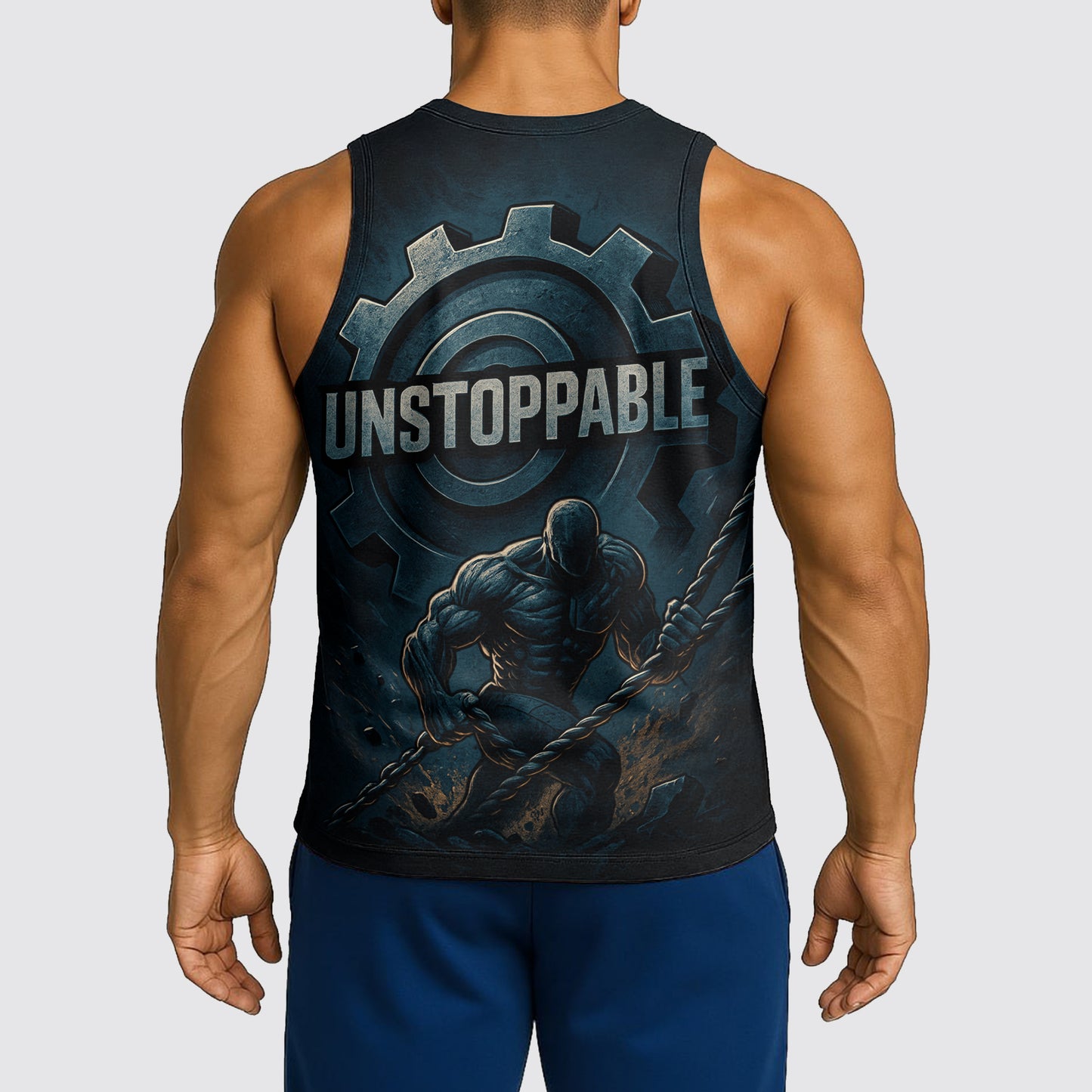 Ultimate Gym Tank Top for Men: Stay Cool and Comfy During Intense Workouts- AA07456