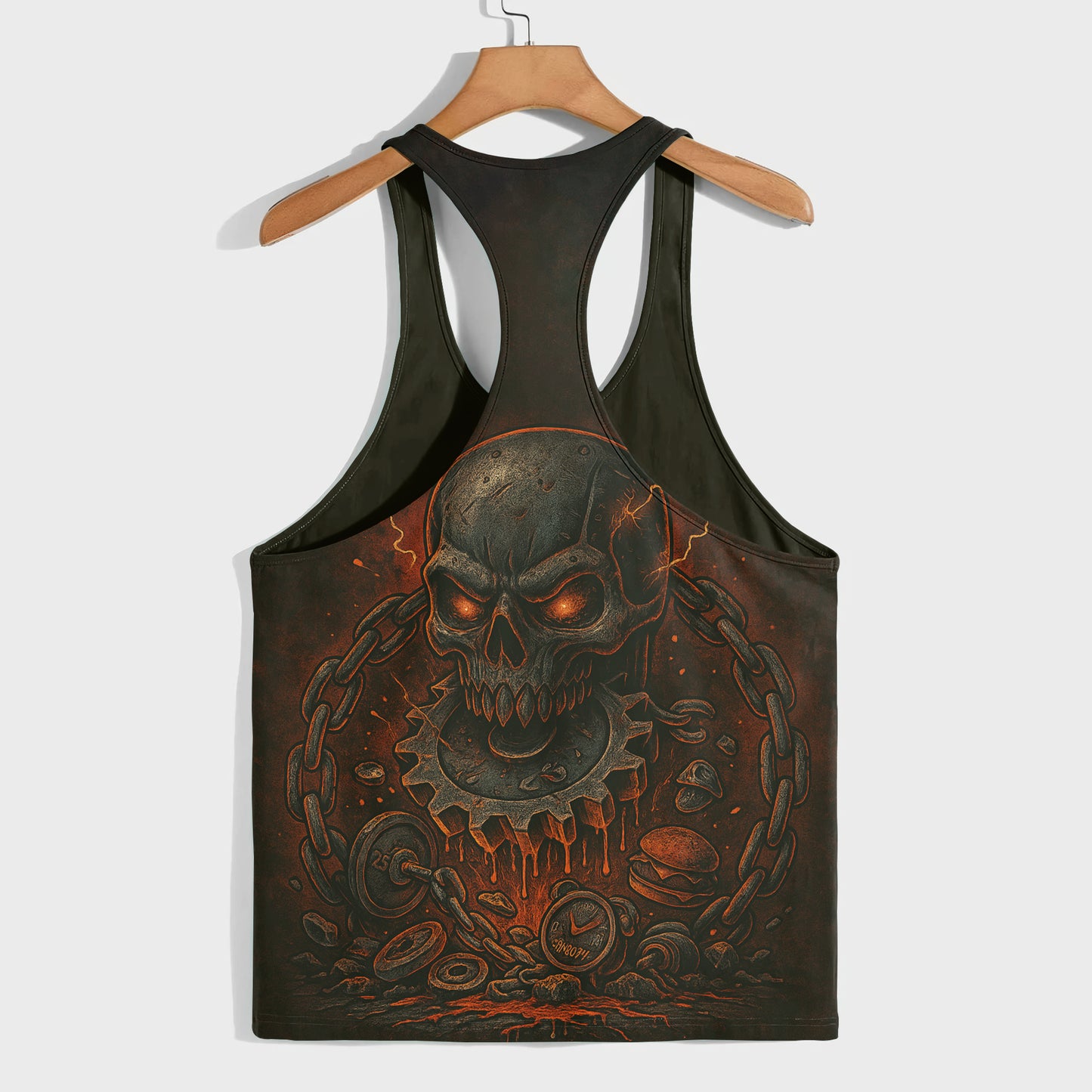 Skull 3D Racerback Tank Top- AA07563