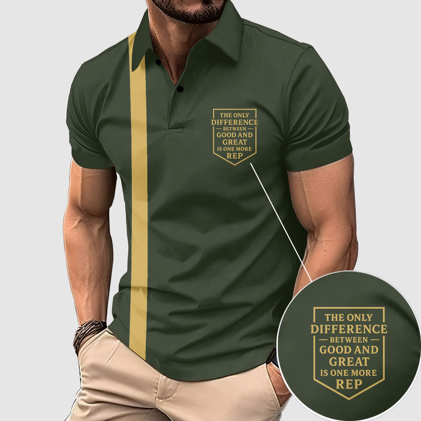 FlexFit Gym Polo Shirt: Performance & Style in Motion- AA07783