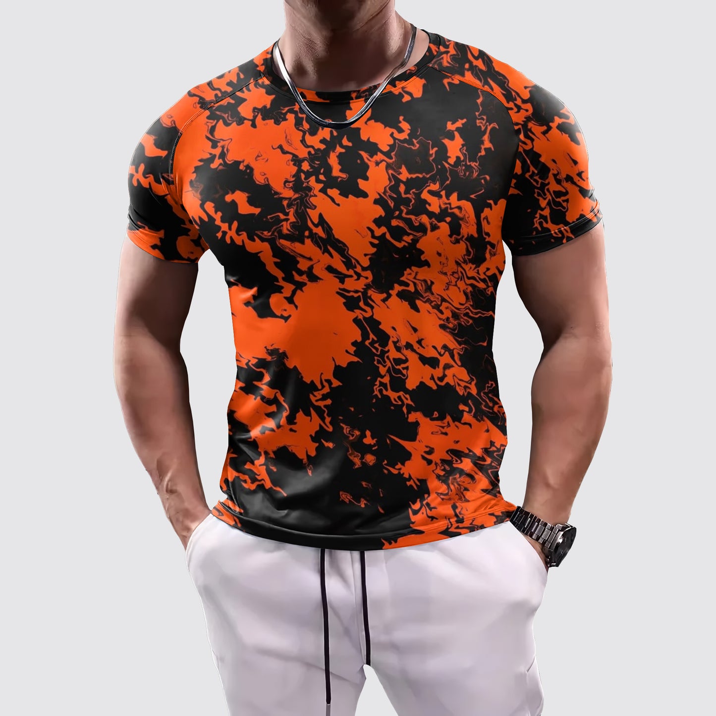 Camo Tight-Fitting Tee- AA07859