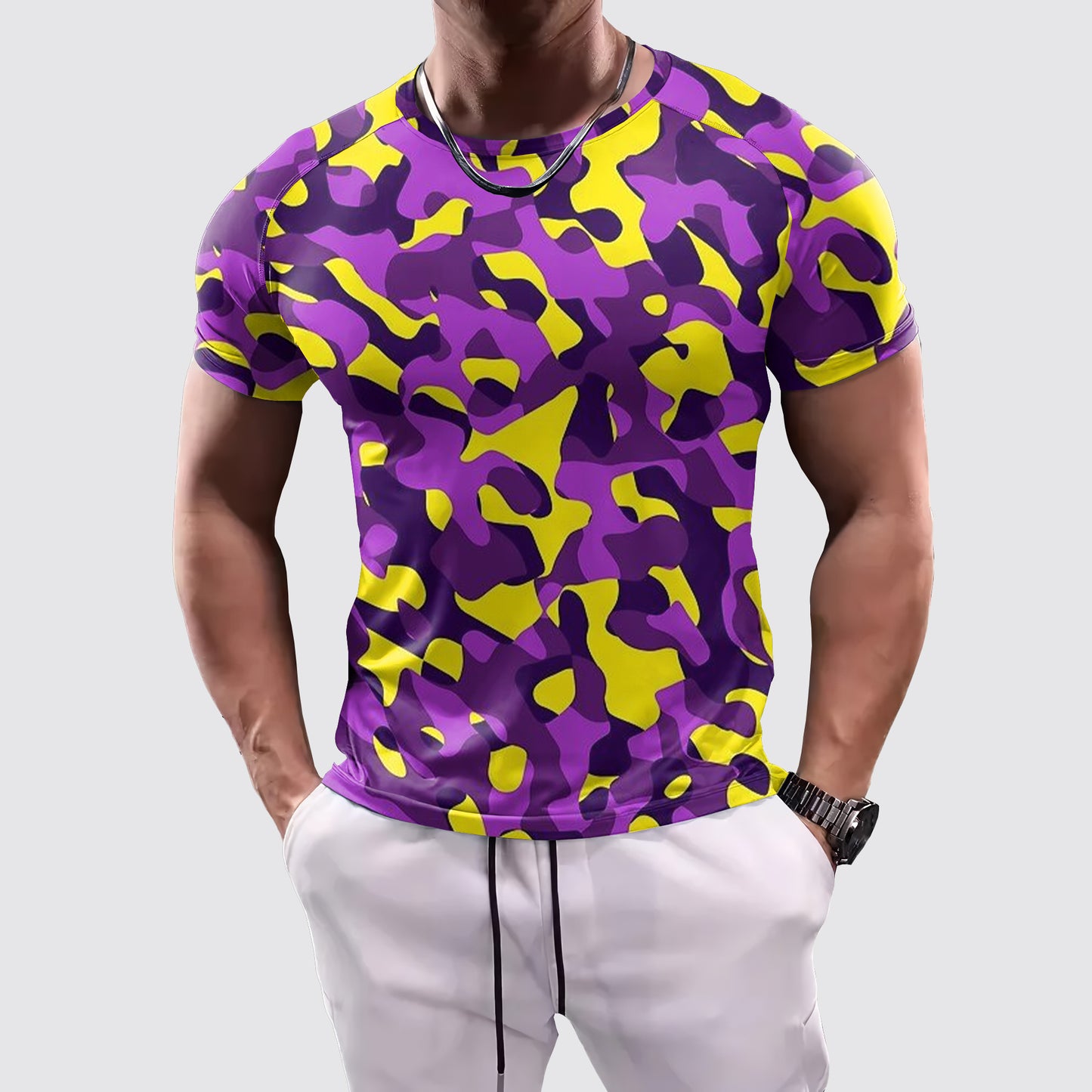 Camo Tight-Fitting Tee- AA07862