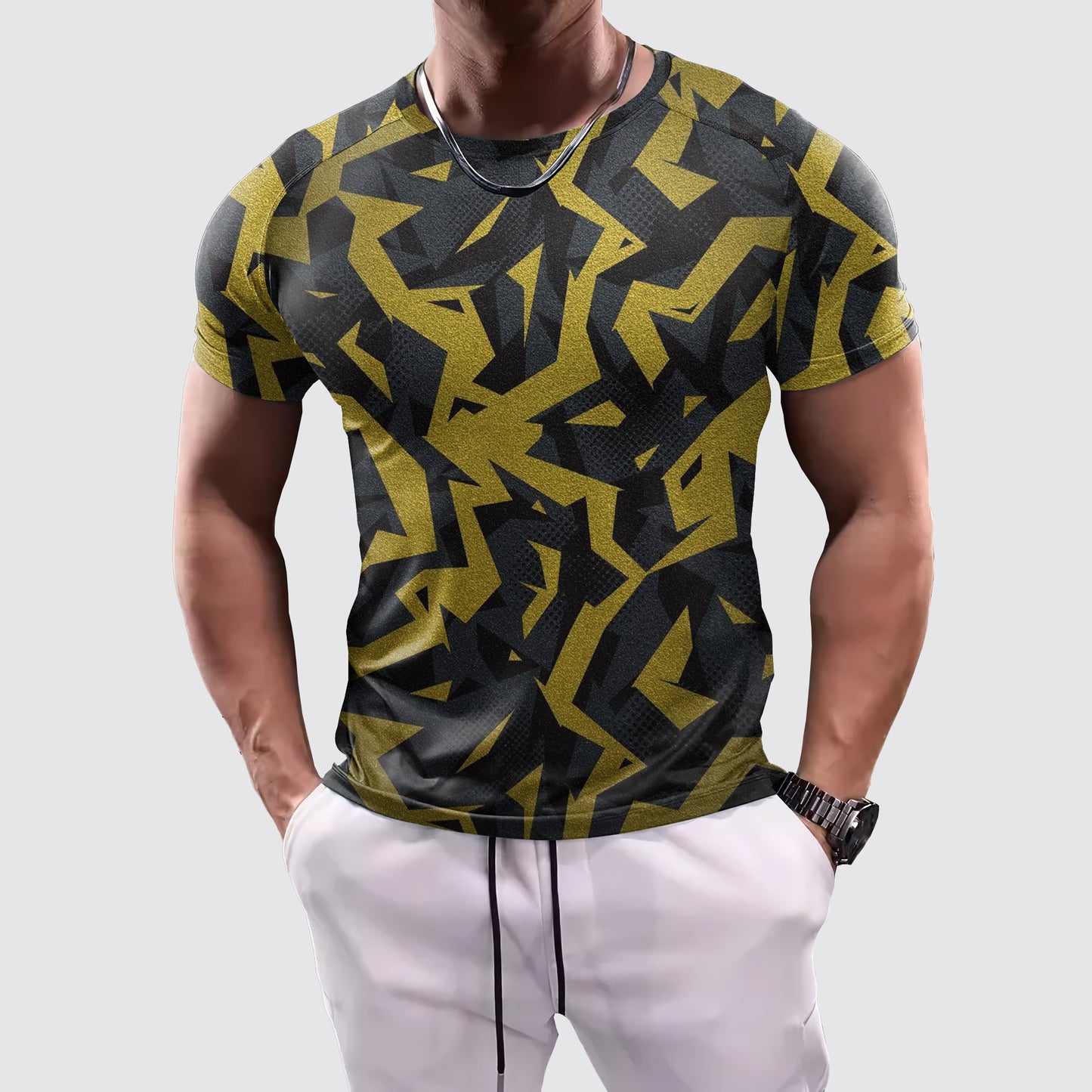 Camo Tight-Fitting Tee- AA07874