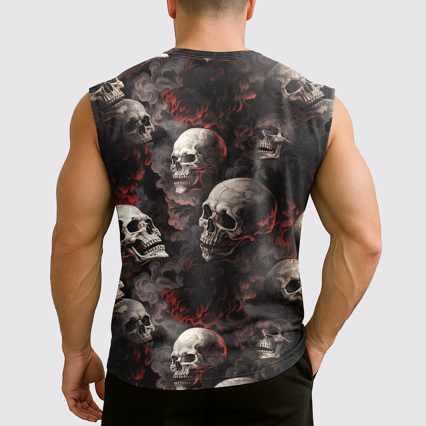 Dread Skull Cut-Off Tank- AA07963