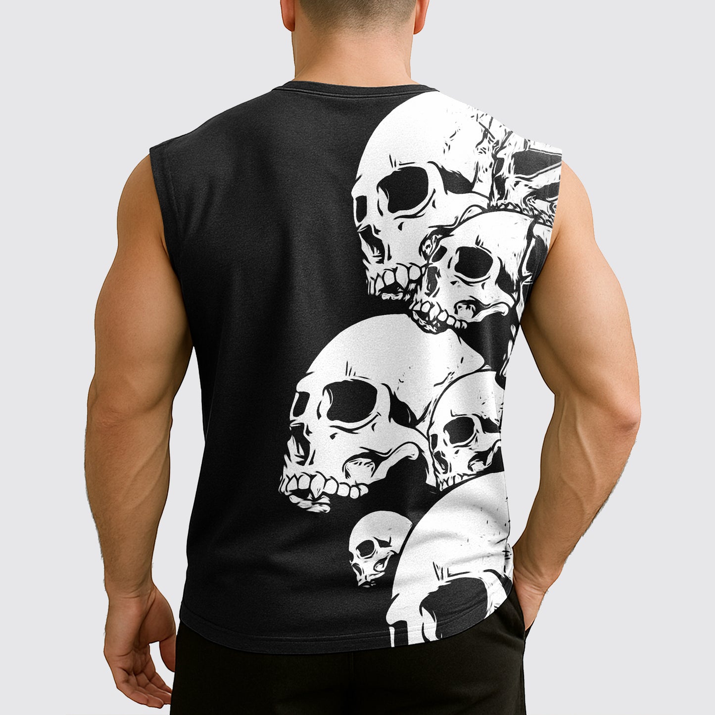 Dread Skull Cut-Off Tank- AA07964