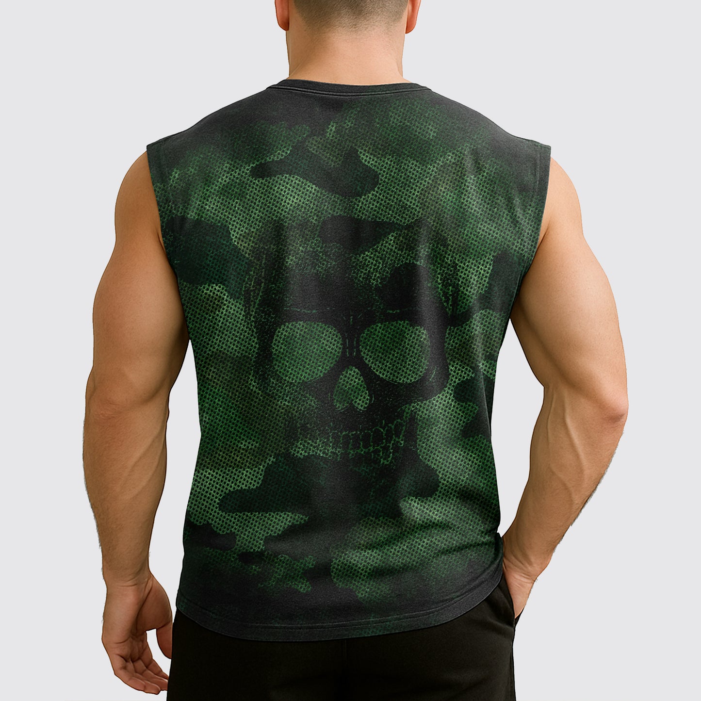 Dread Skull Cut-Off Tank- AA07984