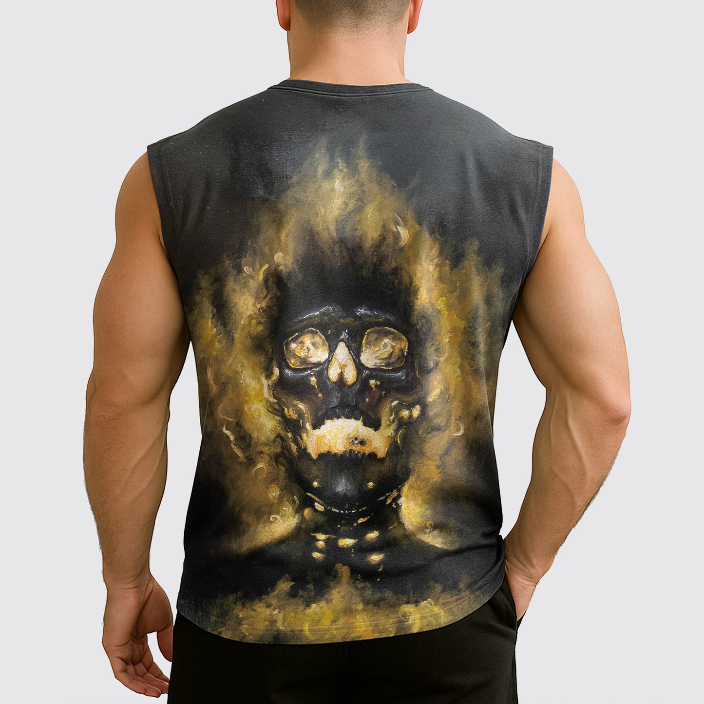 Dread Skull Cut-Off Tank- AA07990
