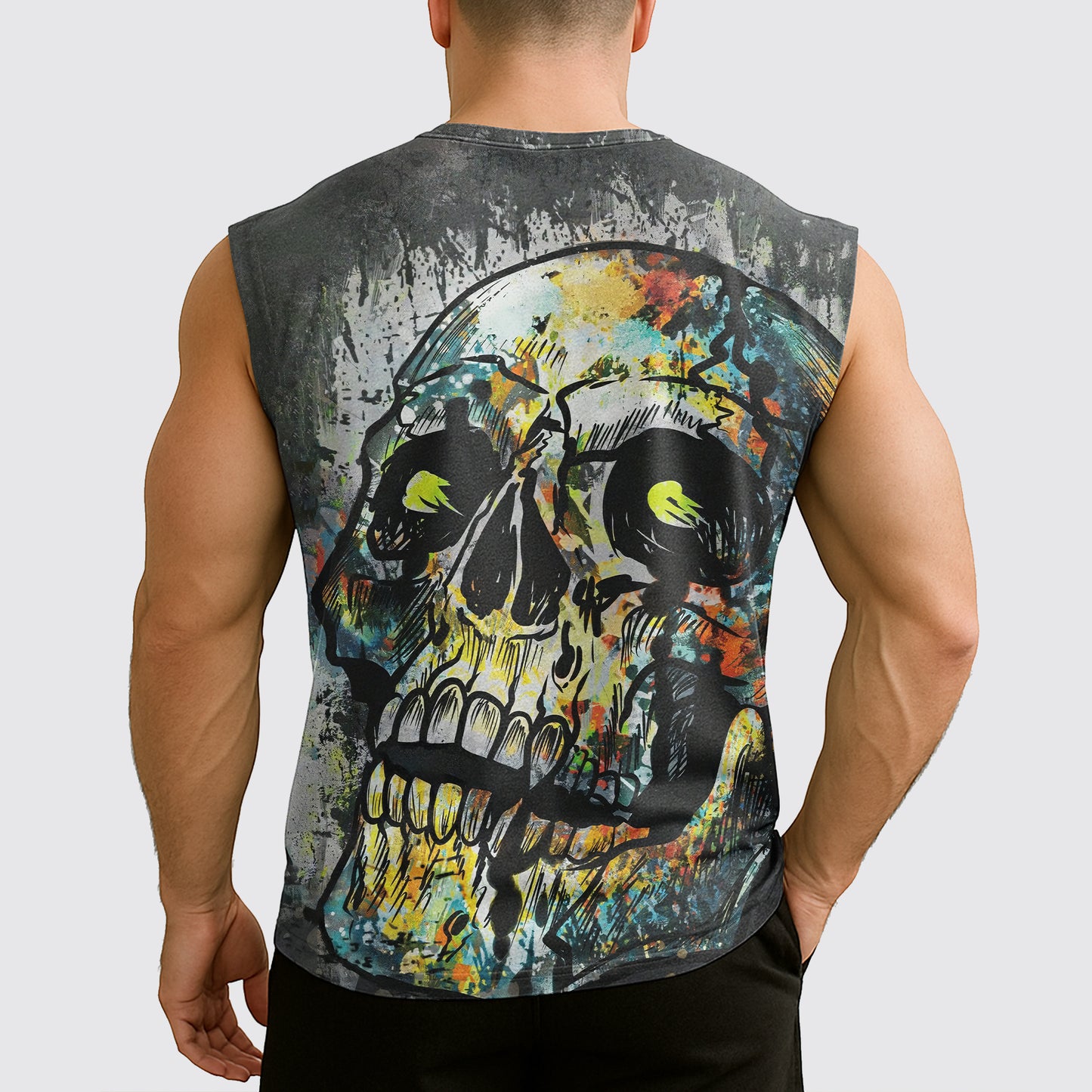 Dread Skull Cut-Off Tank- AA08004