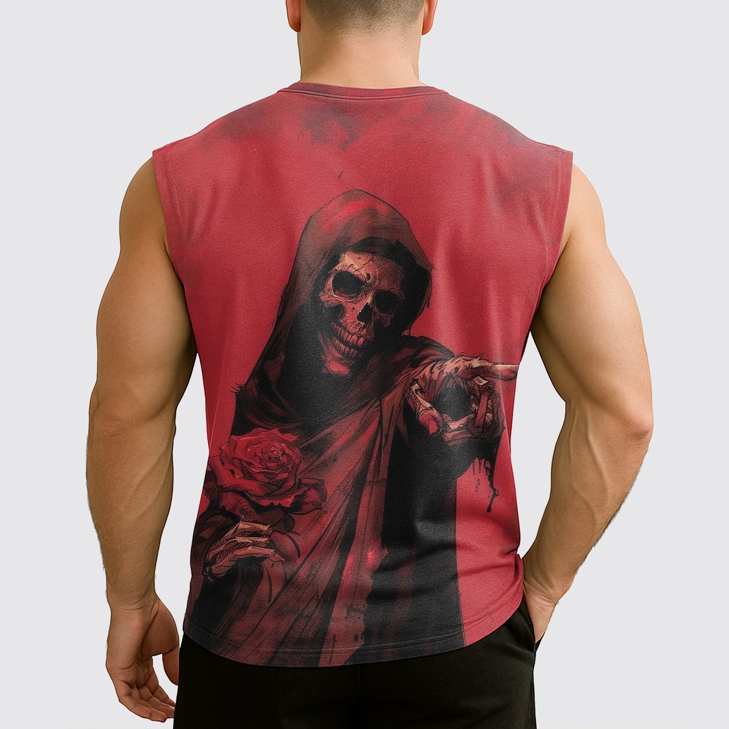 Dread Skull Cut-Off Tank- AA08007