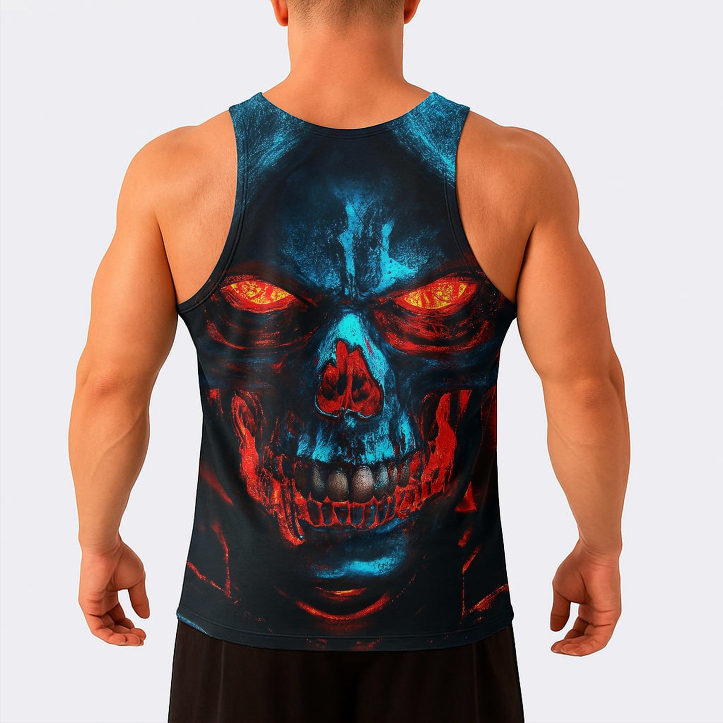 Skull Power Training Tank Top for Men- AA08453
