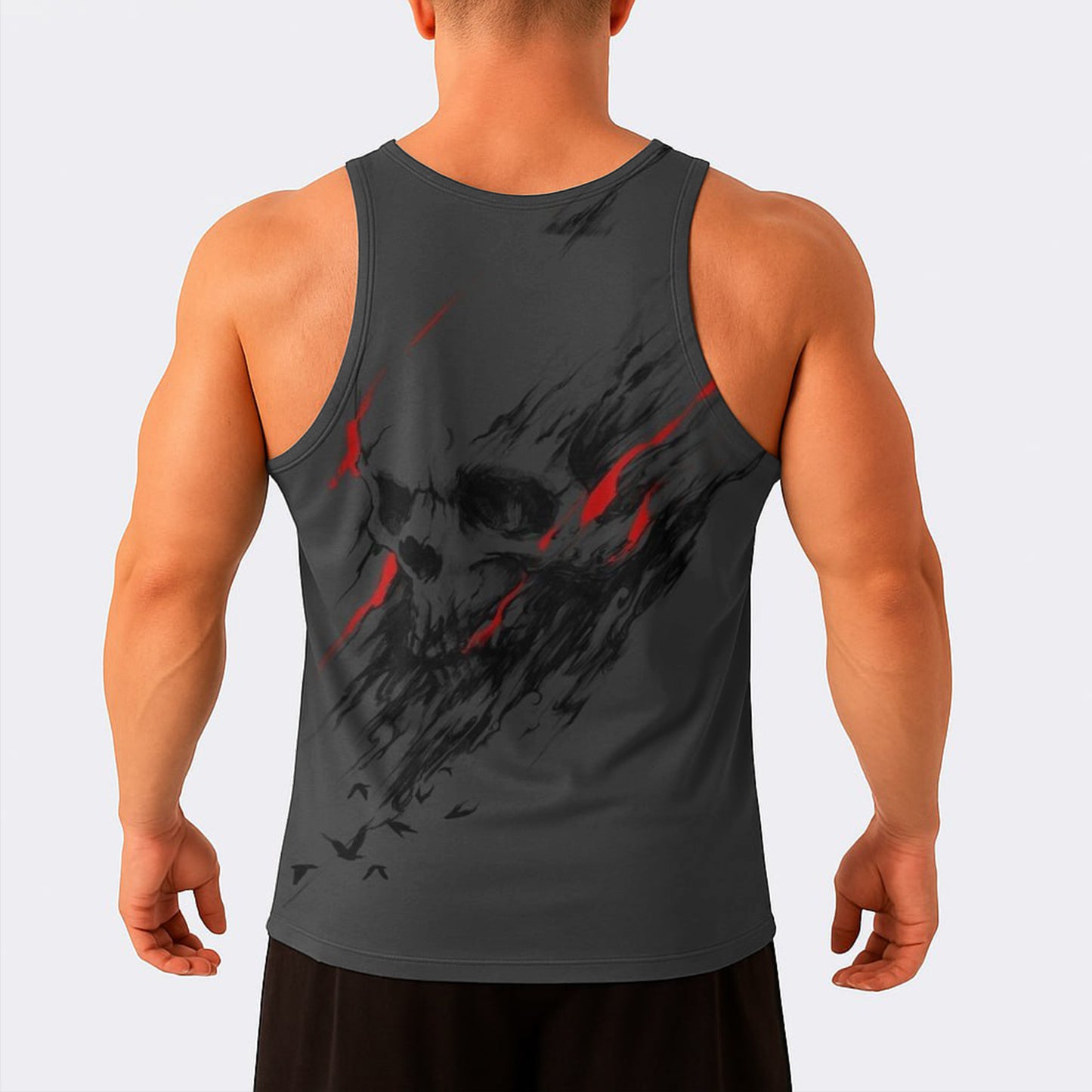 Skull Power Training Tank Top for Men- AA08458