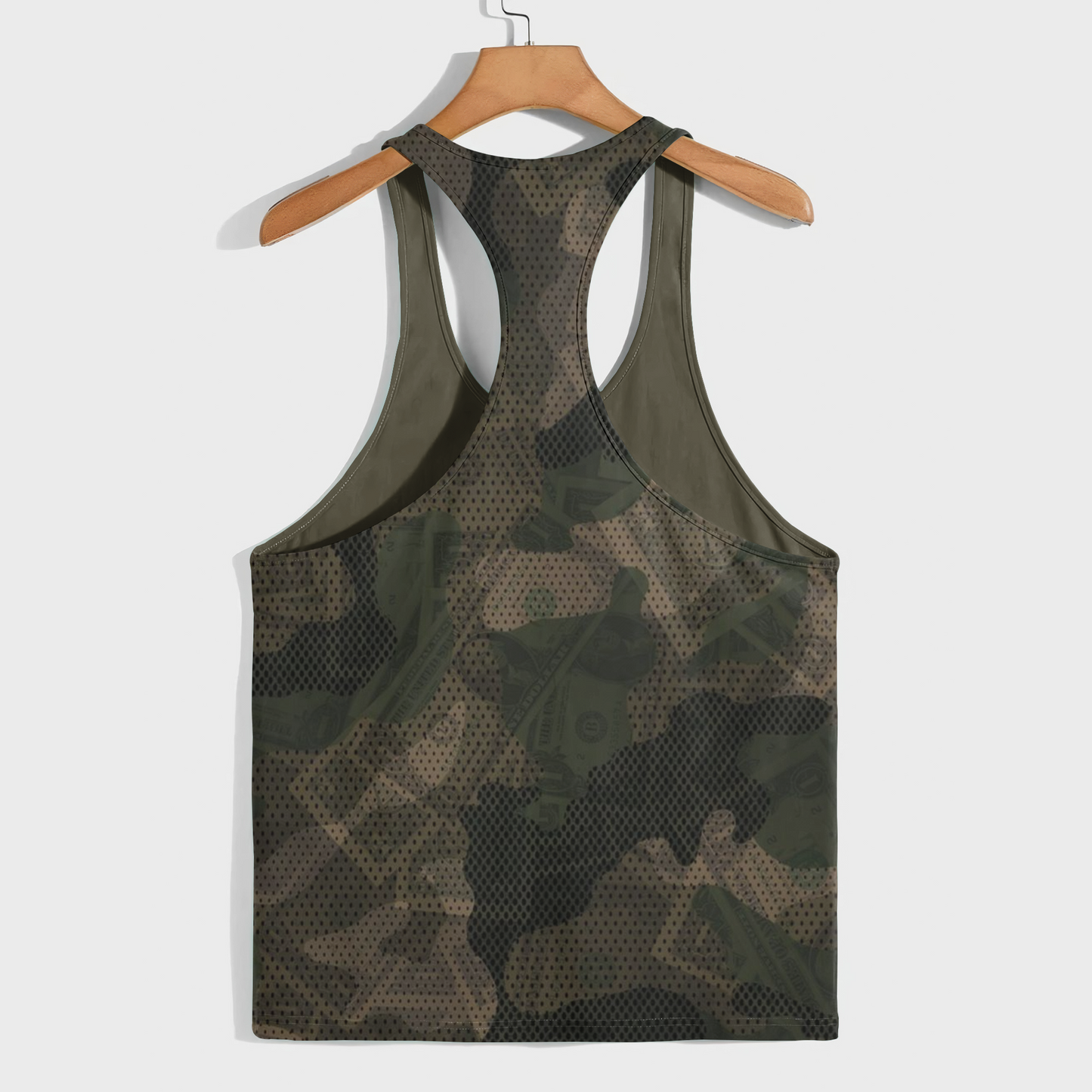 Camo Racerback Tank Top – Tactical Strength for Bodybuilders- AA08862