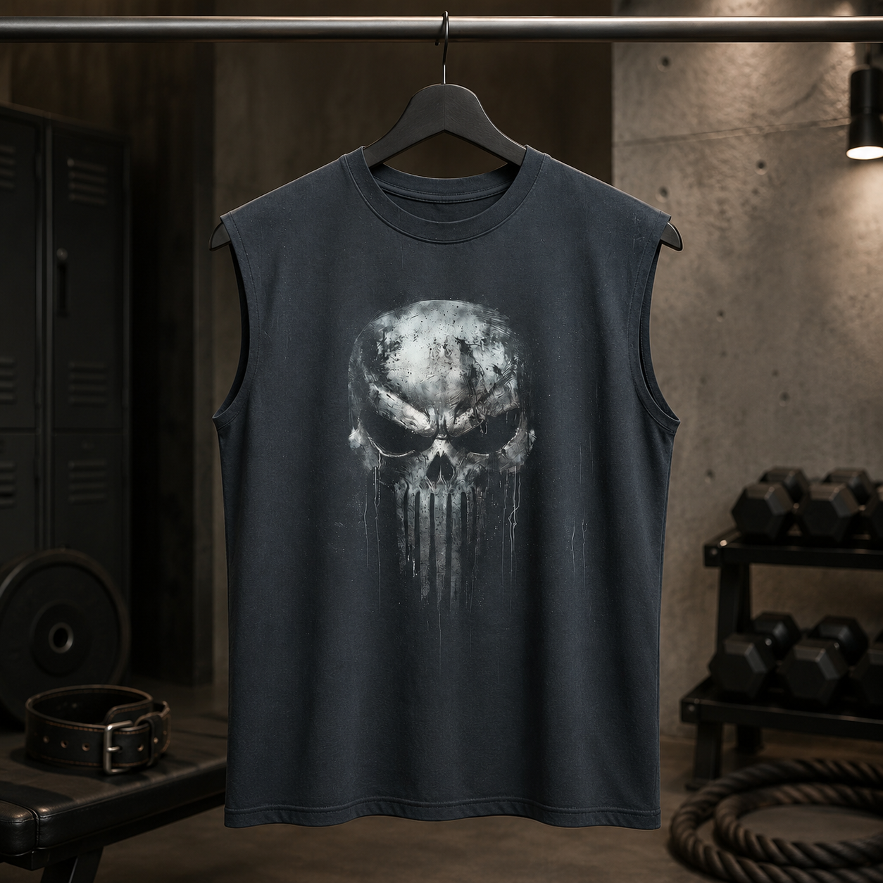 Dread Skull Cut-Off Tank- AA08010