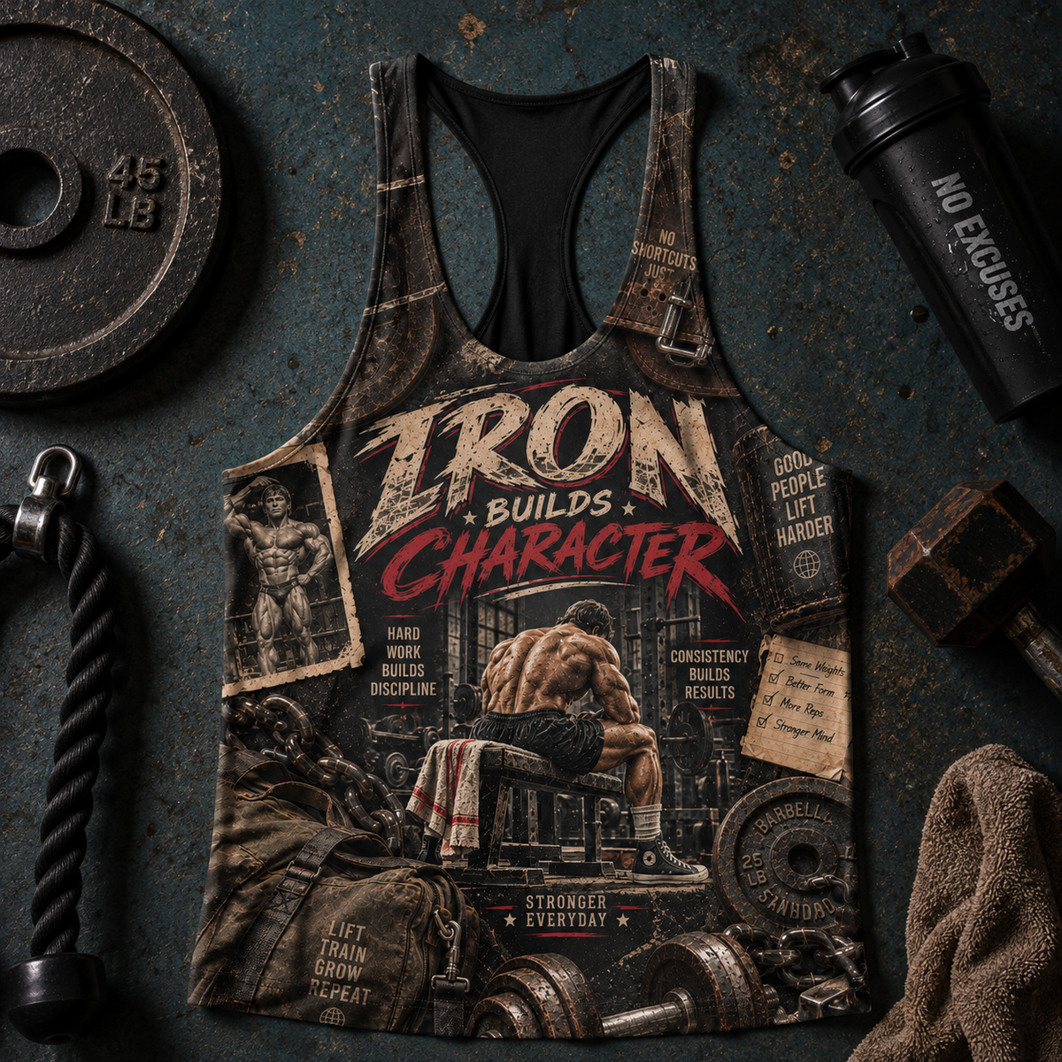 Bodybuilding Racerback Tank Top- TT03379