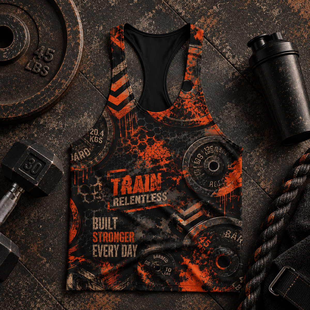 Camo Racerback Tank Top – Tactical Strength for Bodybuilders- TT03210