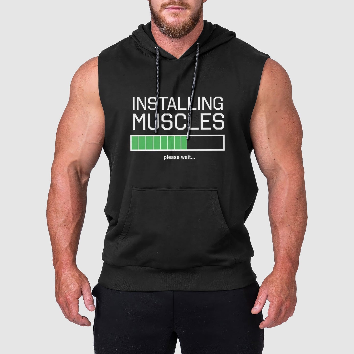 Ultimate Gym Sleeveless Hoodie for Men: Stay Cool and Comfy During Intense Workouts- TT00367