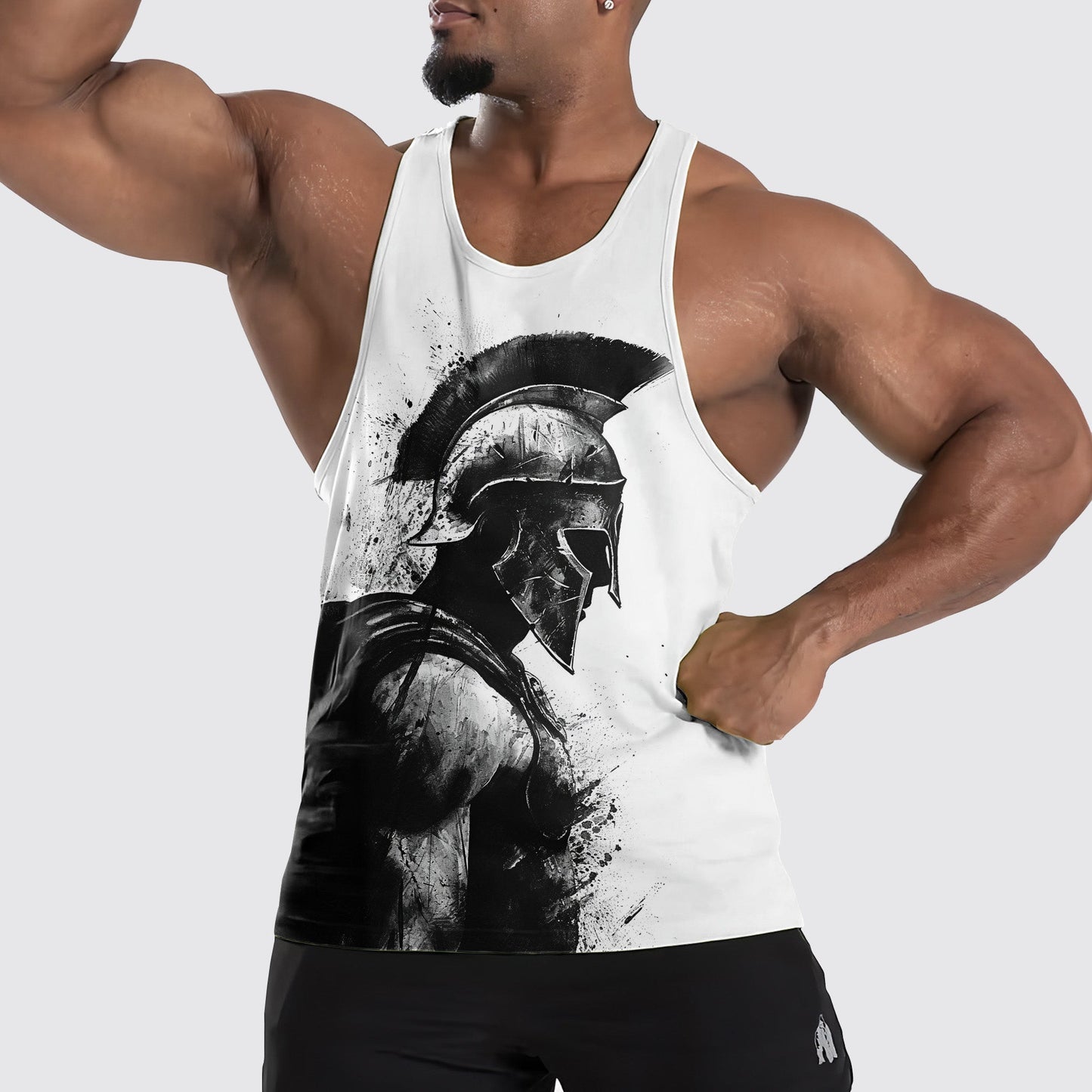 Warrior Spirit 3D Tank Top – Fierce Battle Artwork for Gym Warriors- TT01521