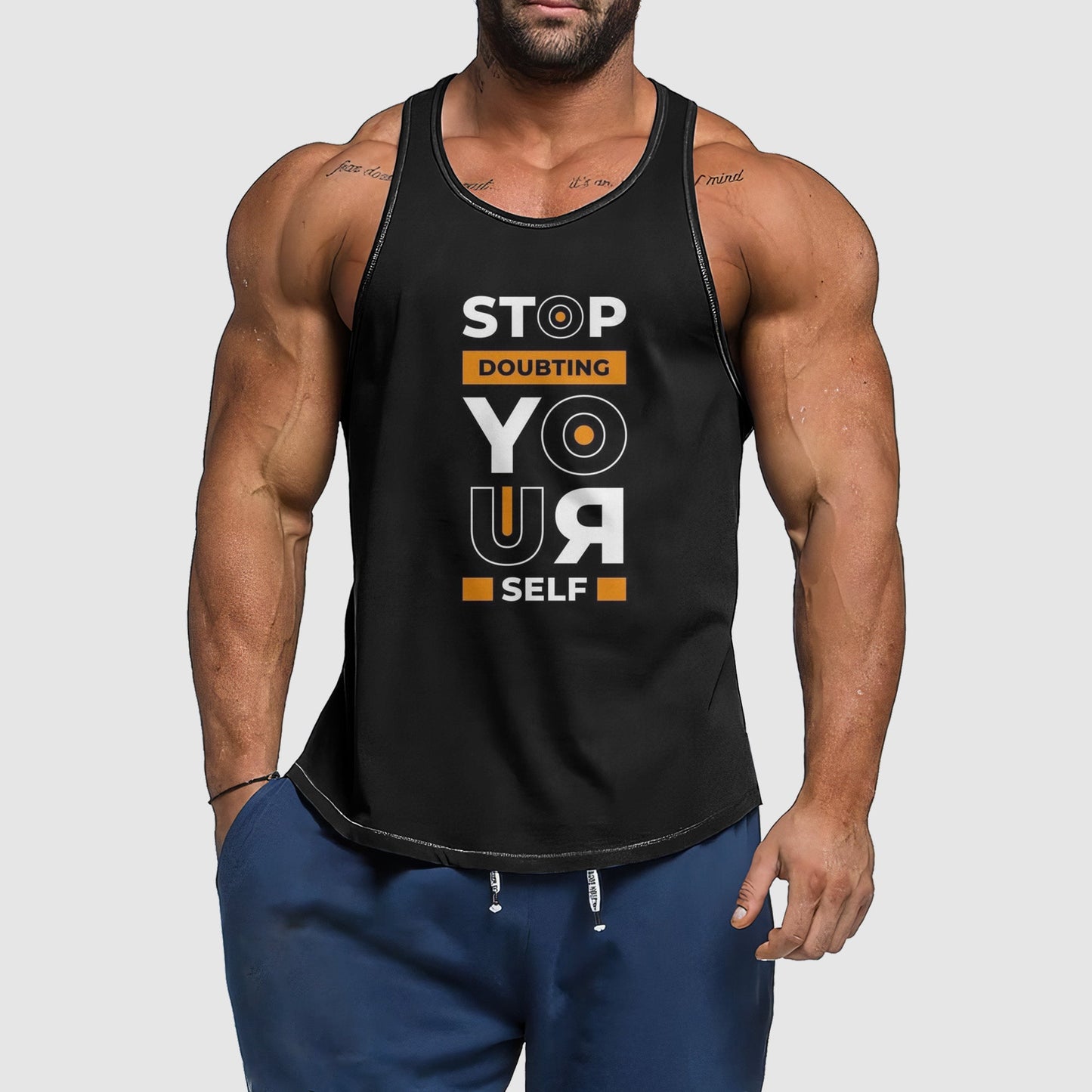 Ultimate Gym Tank Top for Men: Stay Cool and Comfy During Intense Workouts- TT02024