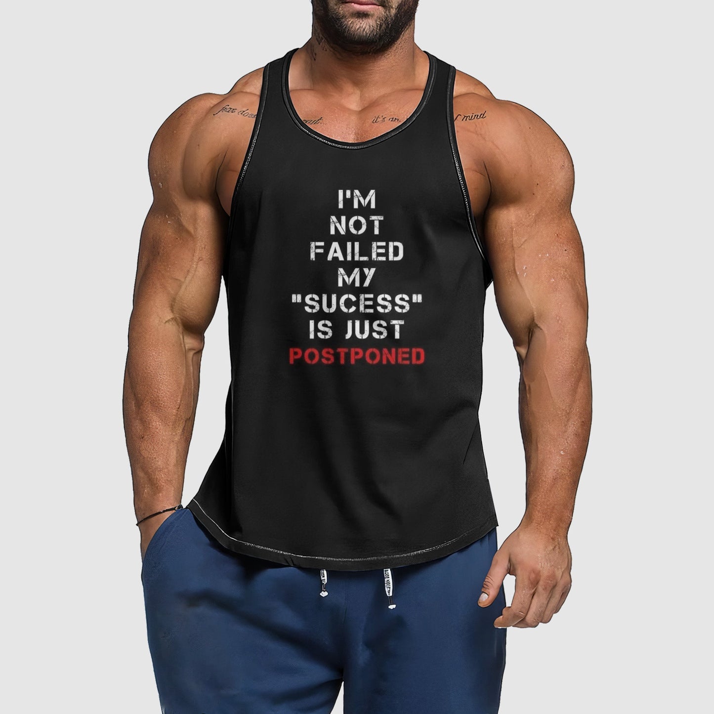 Ultimate Gym Tank Top for Men: Stay Cool and Comfy During Intense Workouts- TT02062