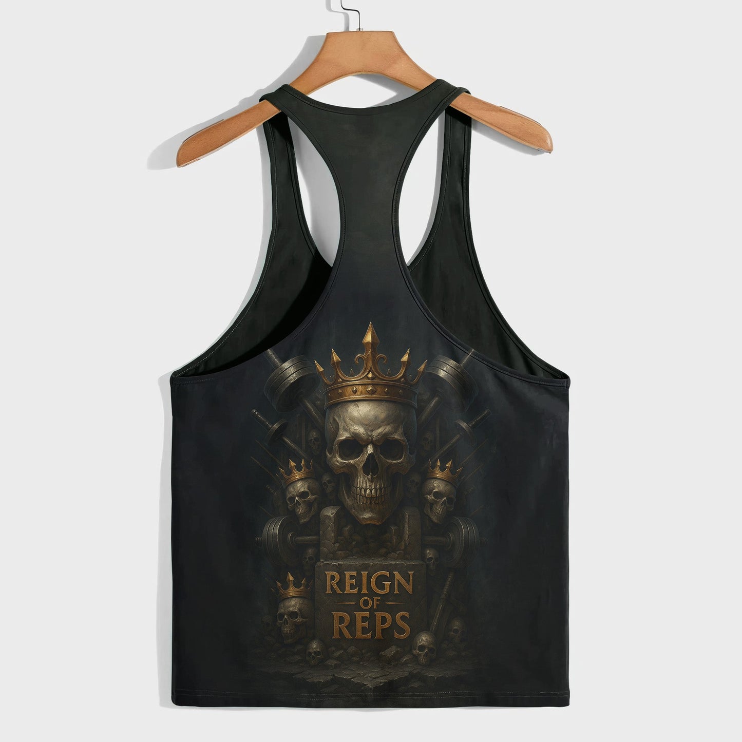 Skull 3D Racerback Tank Top- TT02483