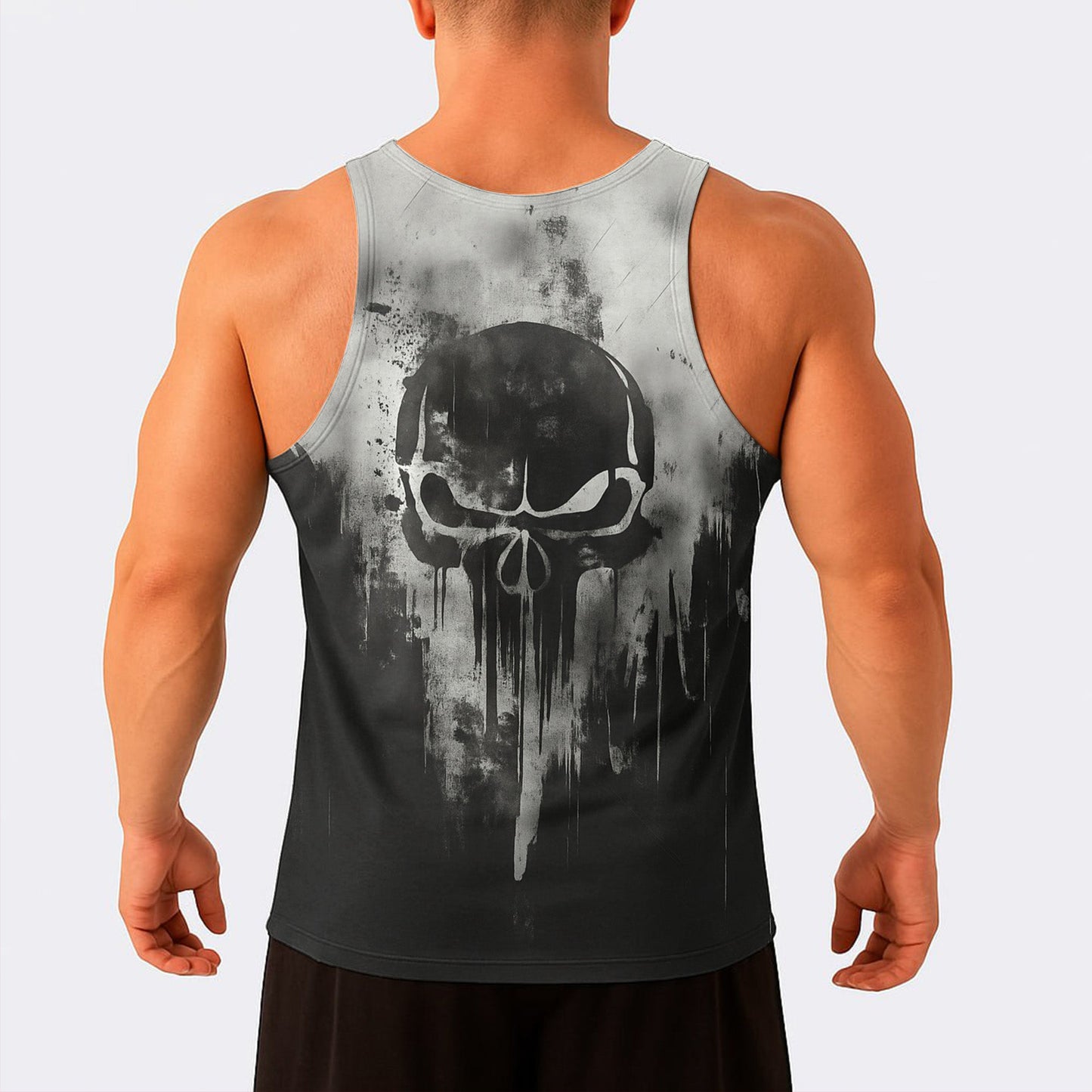 Skull Power Training Tank Top for Men- TT02583