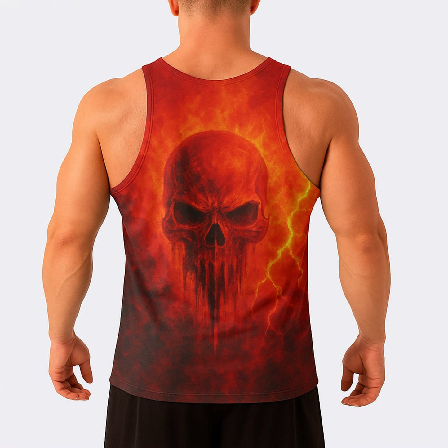 Skull Power Training Tank Top for Men- TT02584