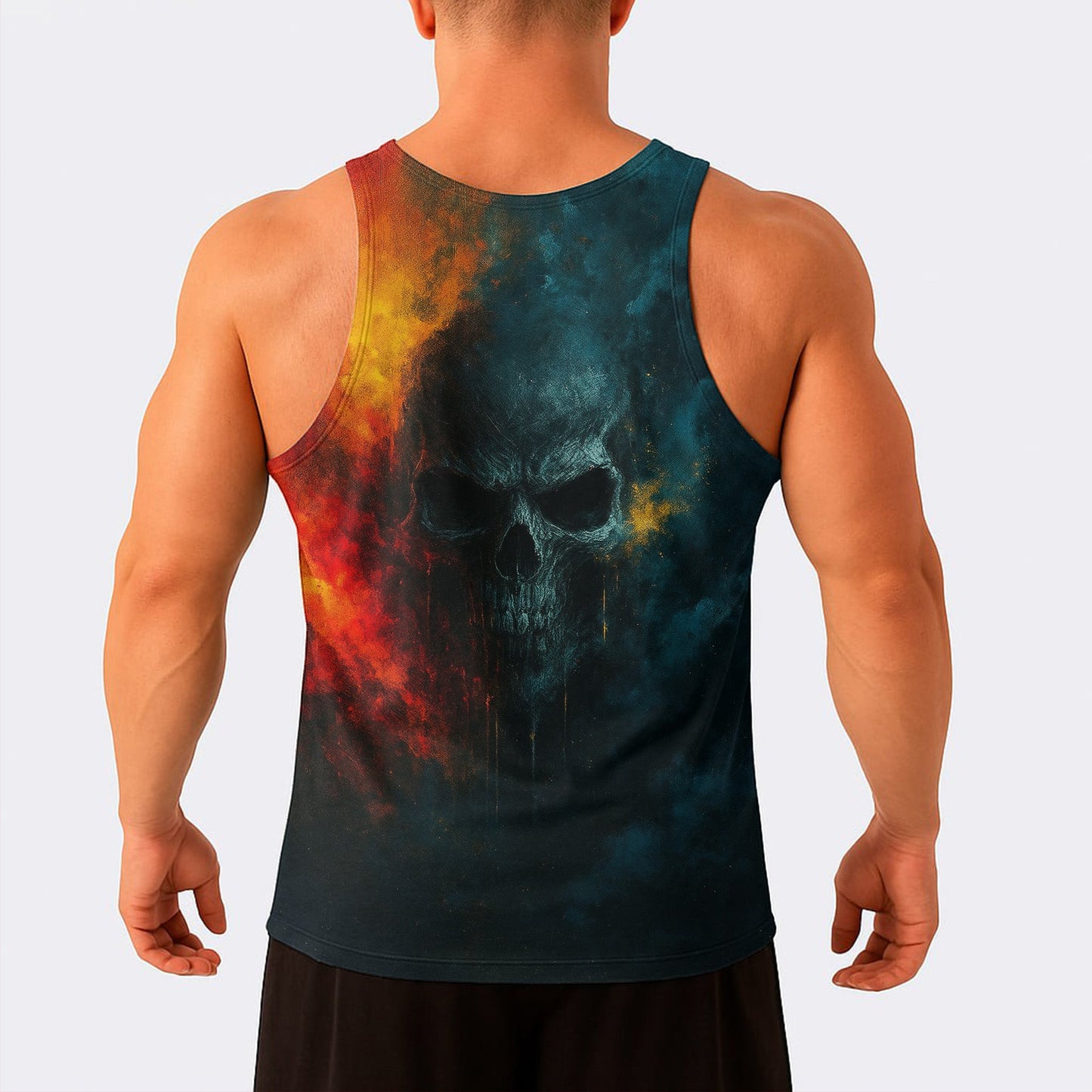 Skull Power Training Tank Top for Men- TT02590
