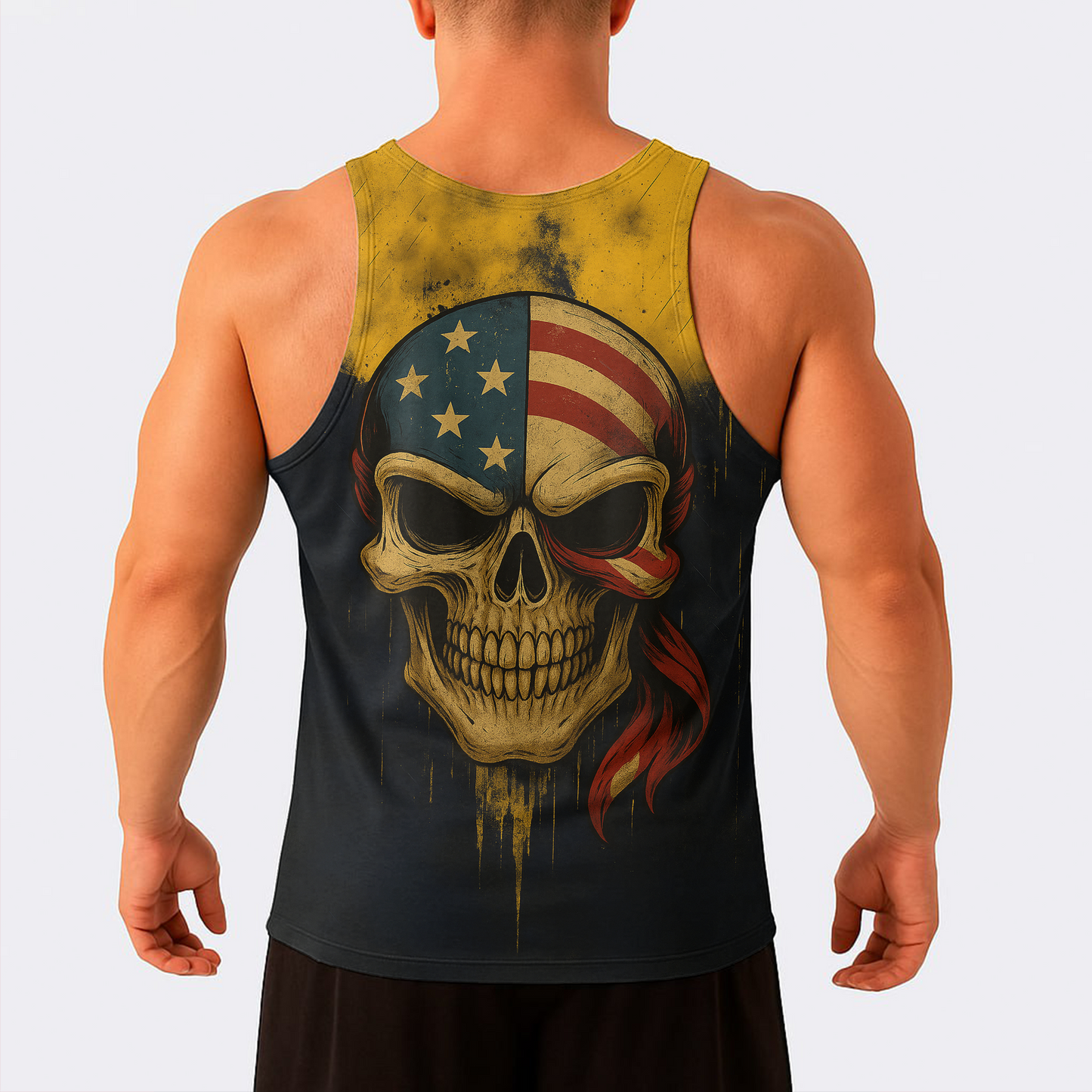 Skull Power Training Tank Top for Men- TT02620