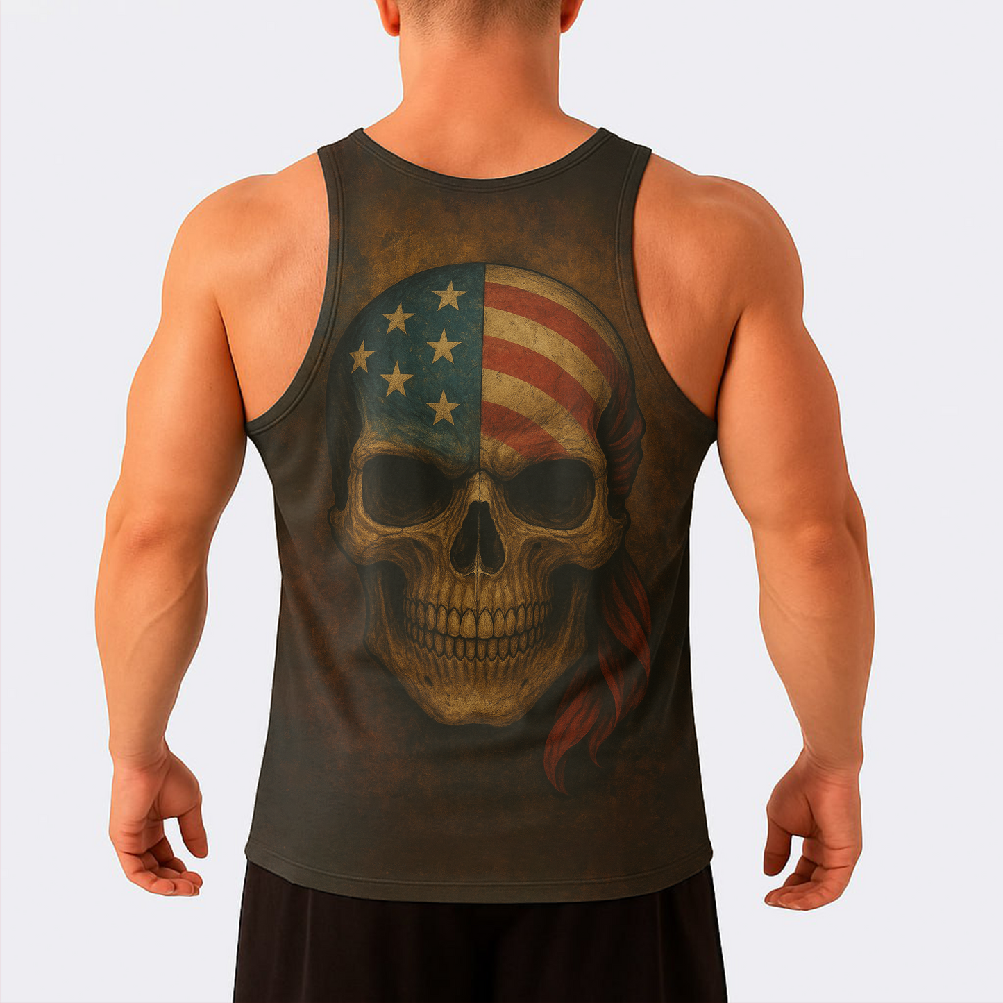 Skull Power Training Tank Top for Men- TT02622