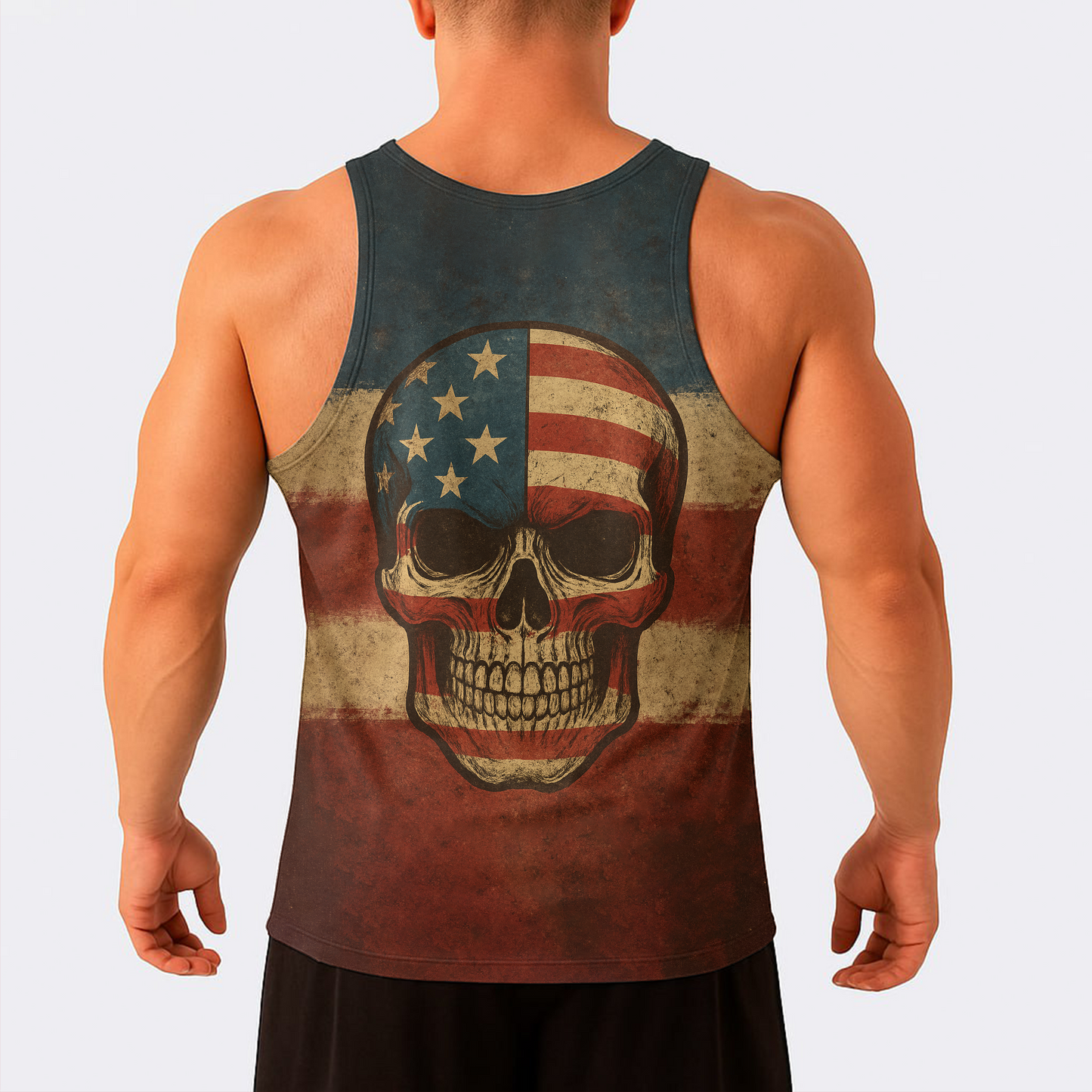 Skull Power Training Tank Top for Men- TT02623