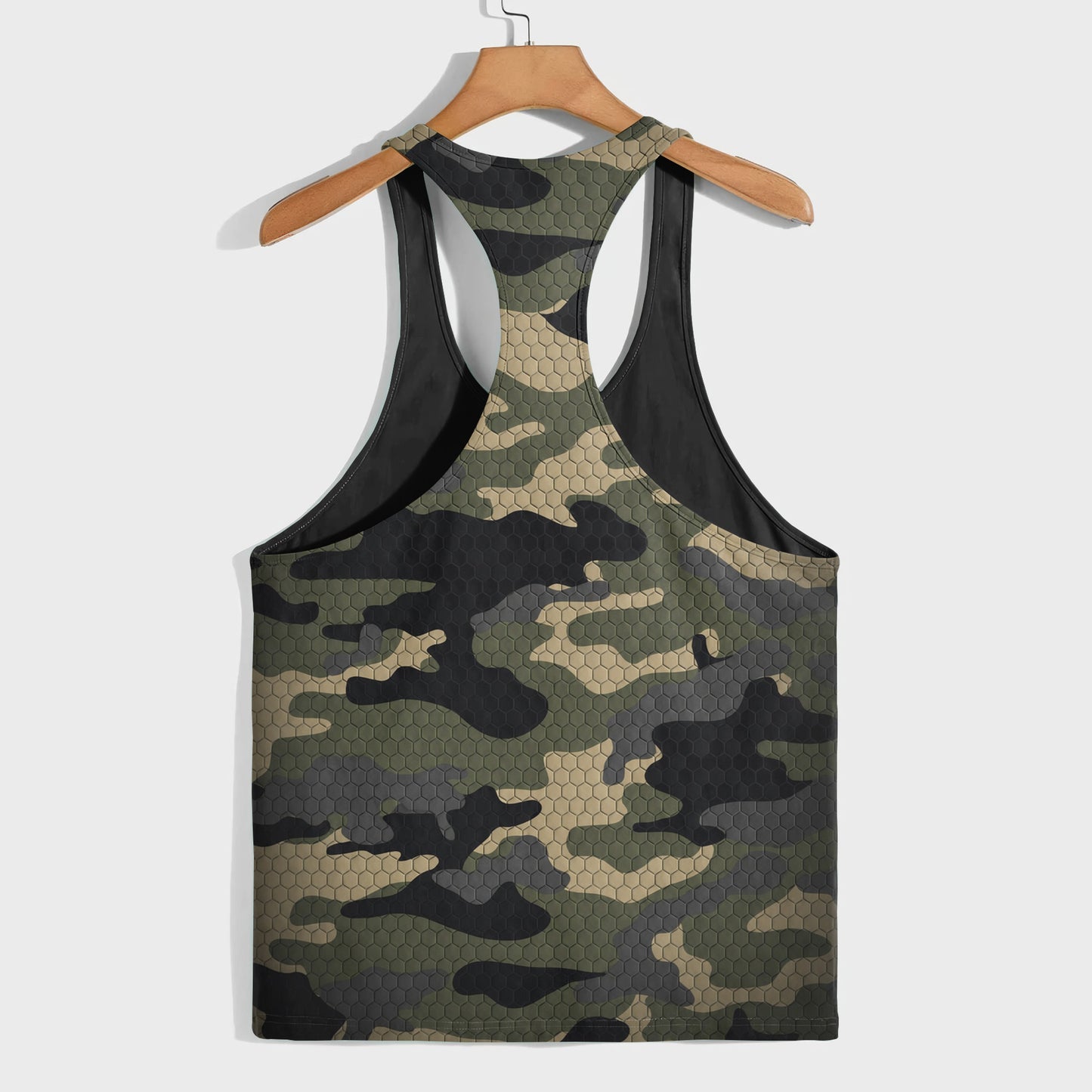 Camo Racerback Tank Top – Tactical Strength for Bodybuilders- TT03195