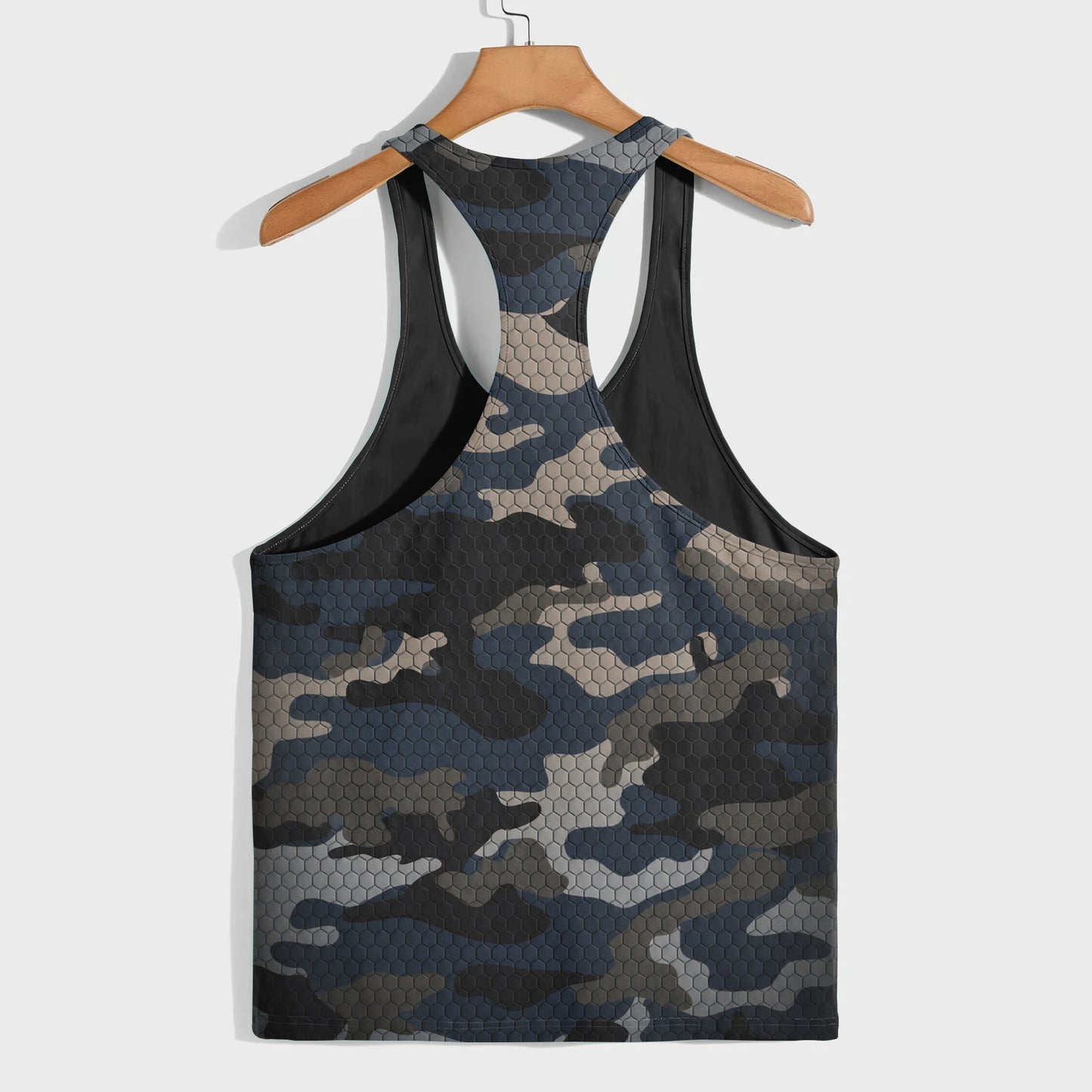 Camo Racerback Tank Top – Tactical Strength for Bodybuilders- TT03196