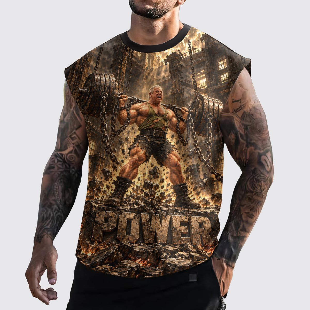 MuscleMax Cut-Off Tank- TT03364
