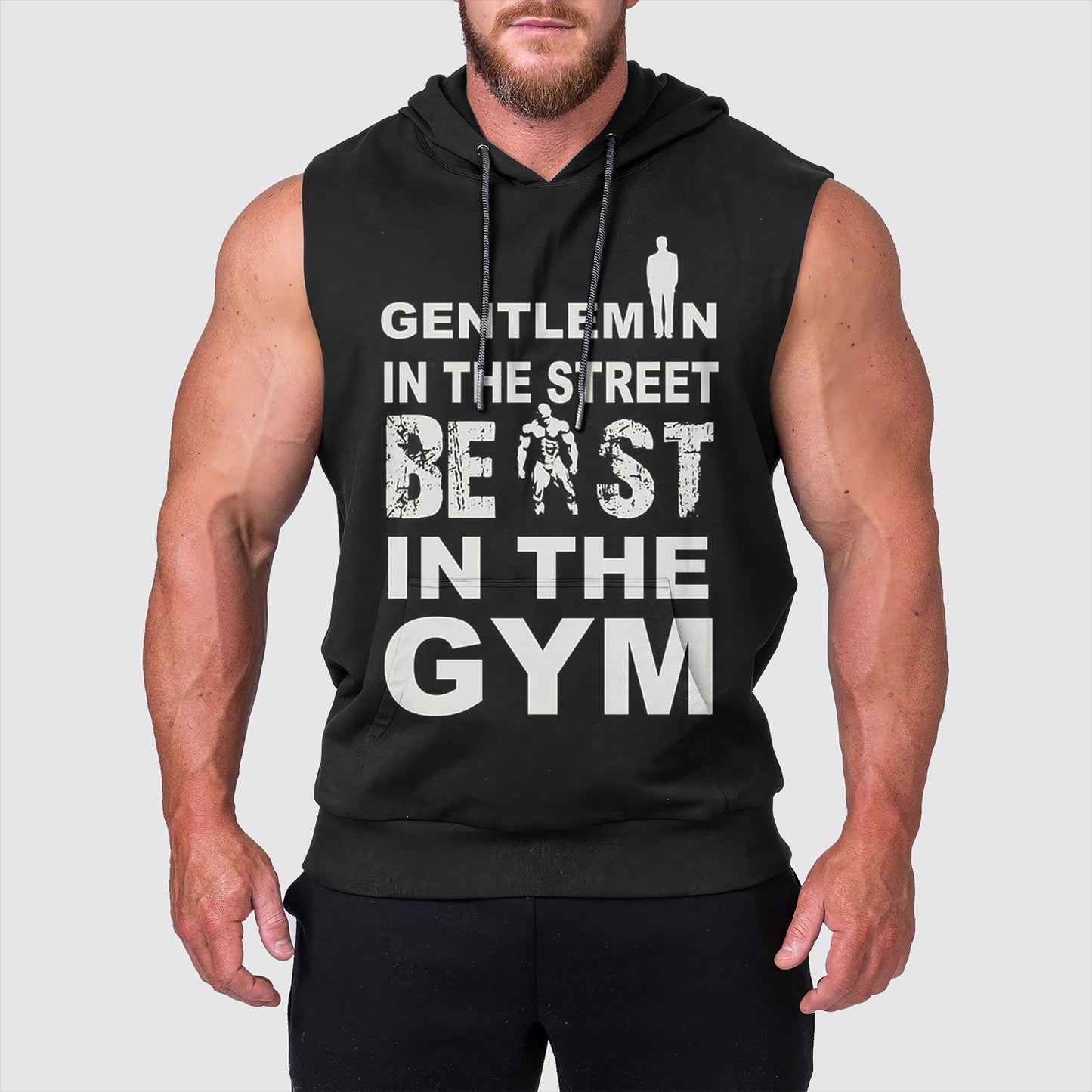 Ultimate Gym Sleeveless Hoodie for Men: Stay Cool and Comfy During Intense Workouts- AA00790