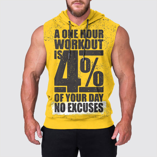 Ultimate Gym Sleeveless Hoodie for Men: Stay Cool and Comfy During Intense Workouts- AA00794