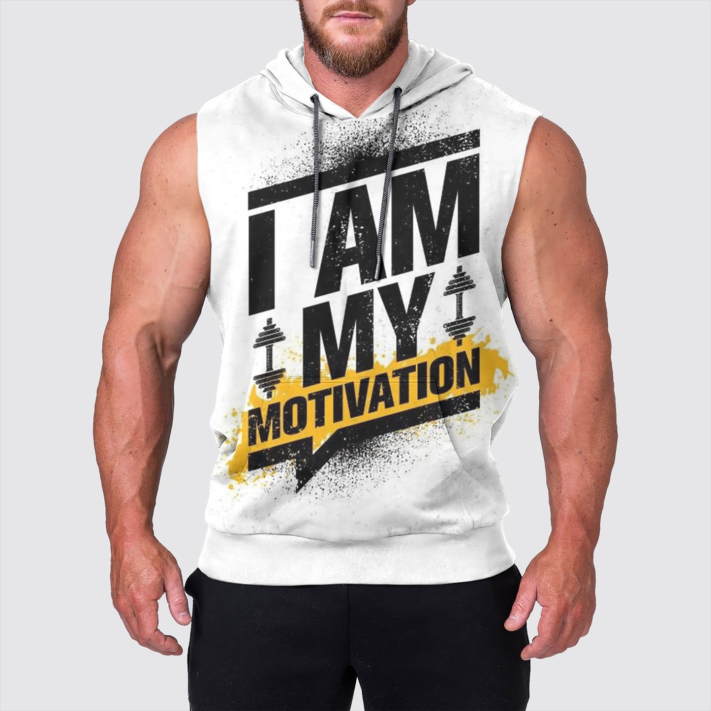 Ultimate Gym Sleeveless Hoodie for Men: Stay Cool and Comfy During Intense Workouts- AA00812