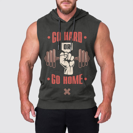 Ultimate Gym Sleeveless Hoodie for Men: Stay Cool and Comfy During Intense Workouts- AA00818