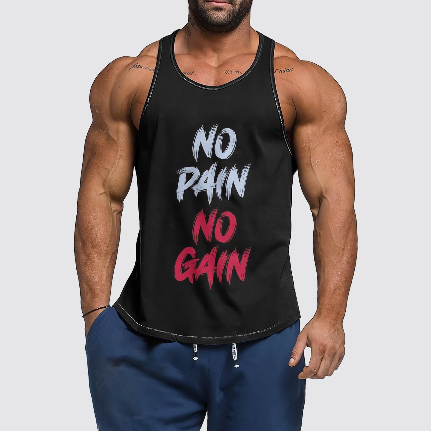 Ultimate Gym Tank Top for Men: Stay Cool and Comfy During Intense Workouts- AA00845