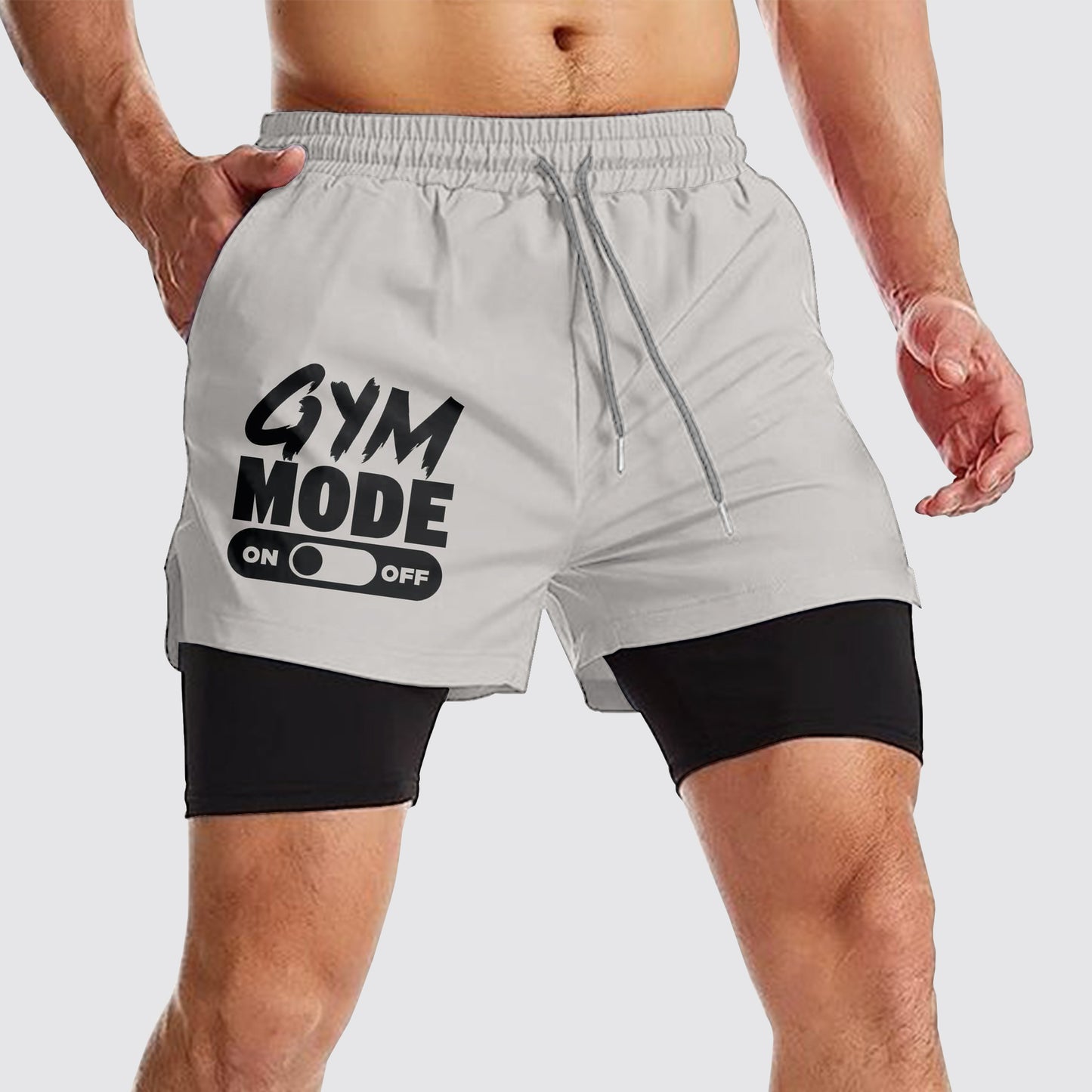 Double Layer Performance Shorts: Your Gym Training Essential!- AA01115