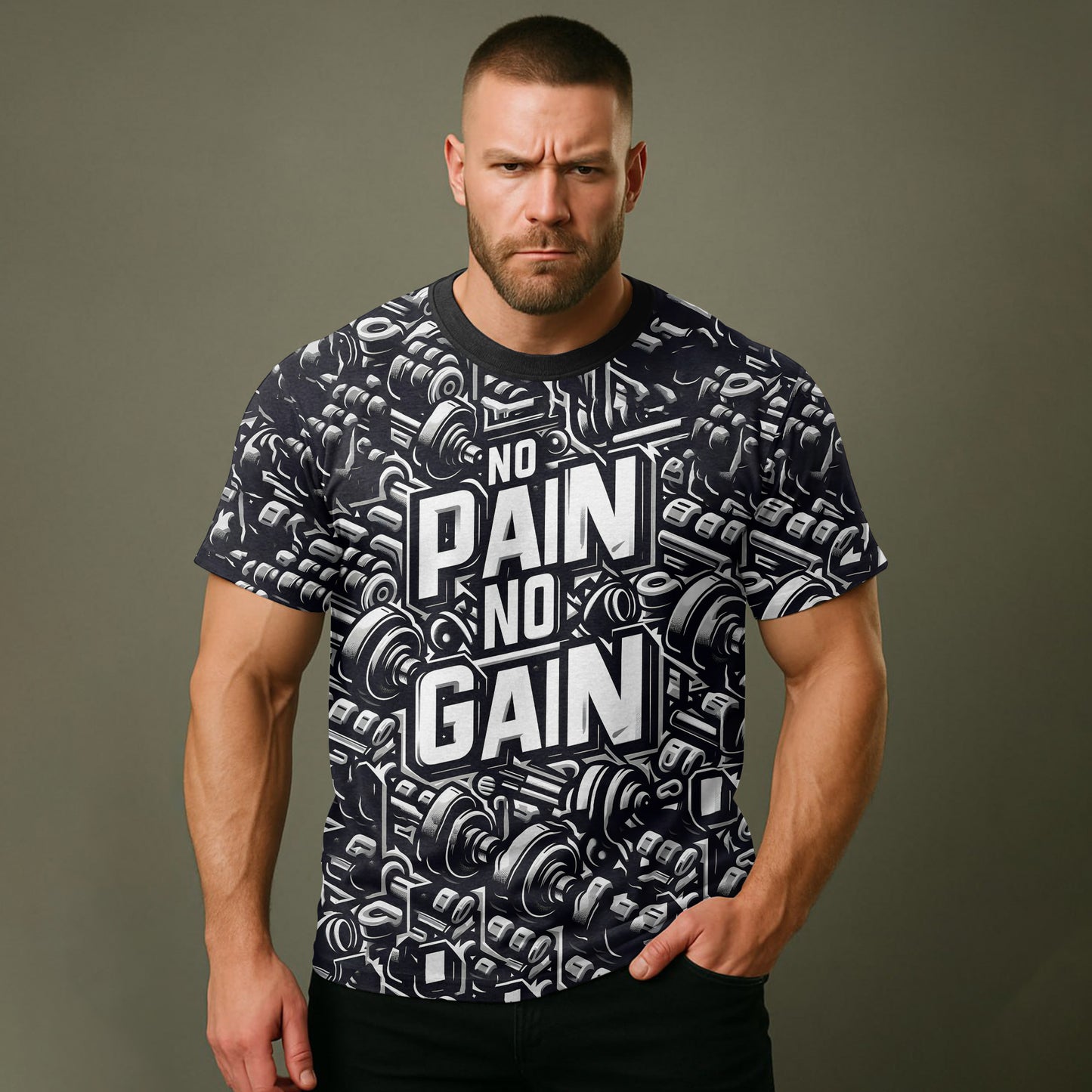 Ultimate Gym T-shirt for Men: Stay Cool and Comfy During Intense Workouts- AA01537