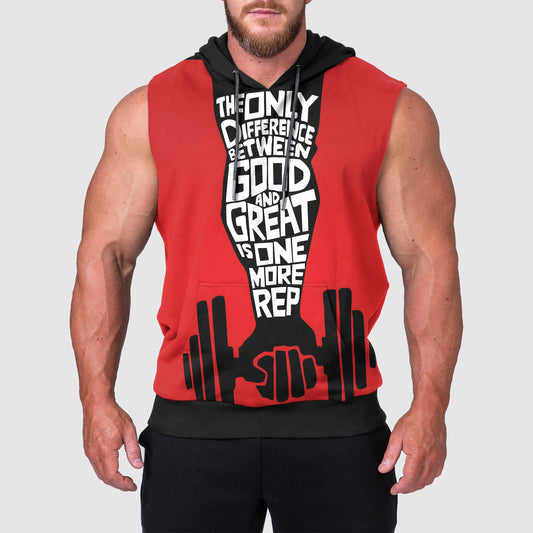 Ultimate Gym Sleeveless Hoodie for Men: Stay Cool and Comfy During Intense Workouts- AA01551