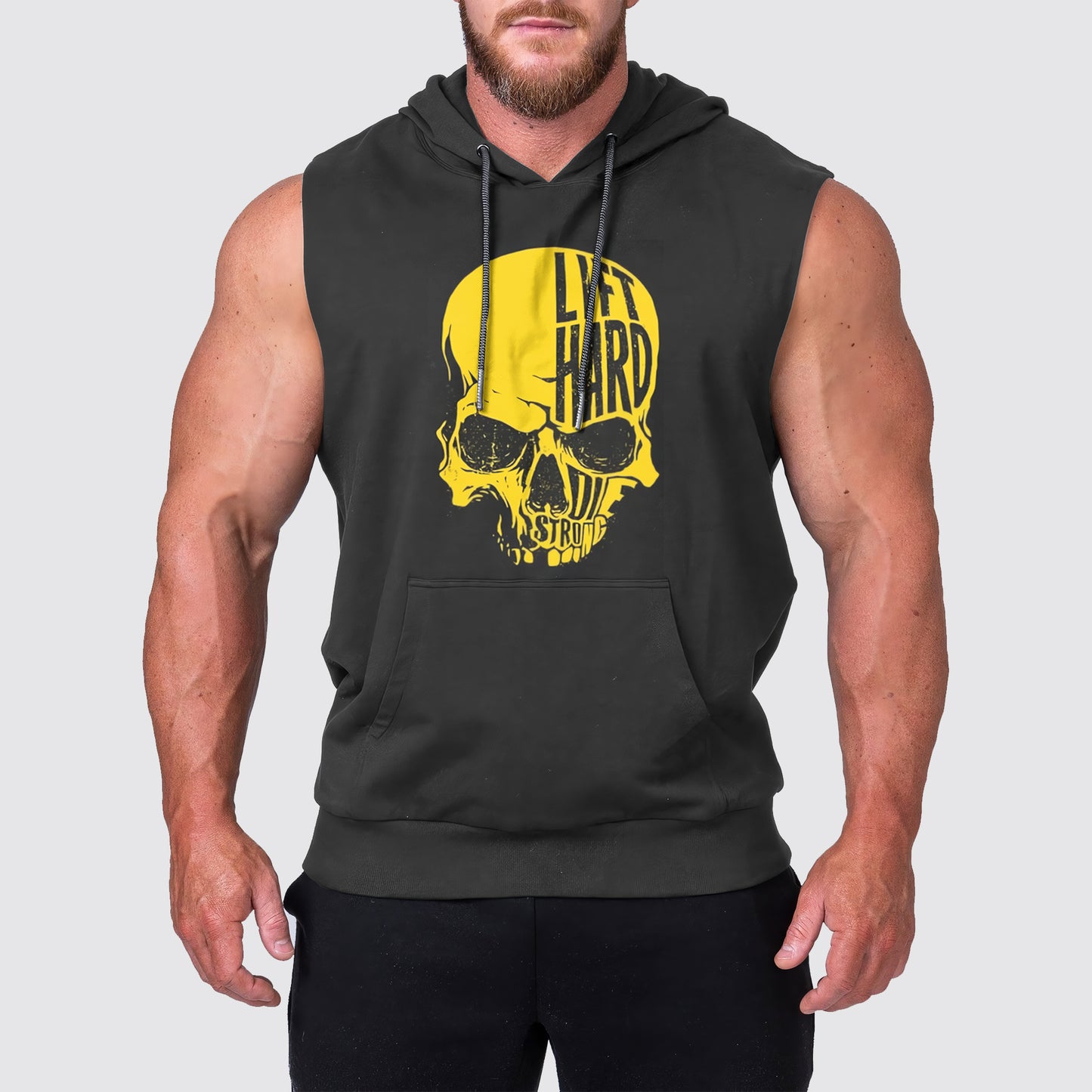 Ultimate Gym Sleeveless Hoodie for Men: Stay Cool and Comfy During Intense Workouts- AA01686